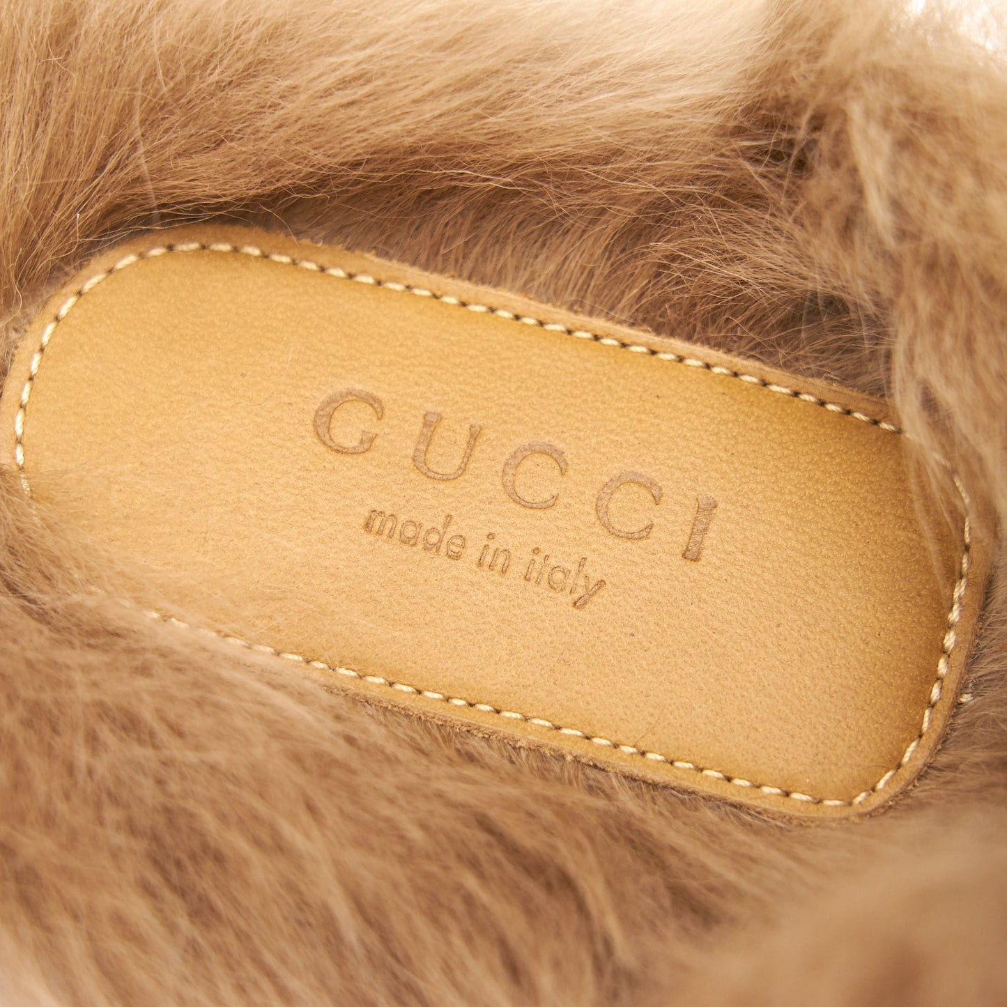 GUCCI Princetown Leather Slipper Dark Brown Size37.5