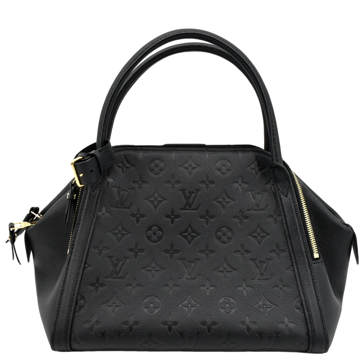 LOUIS VUITTON Marais MM Monogram Emperiente Satchel Bag Black