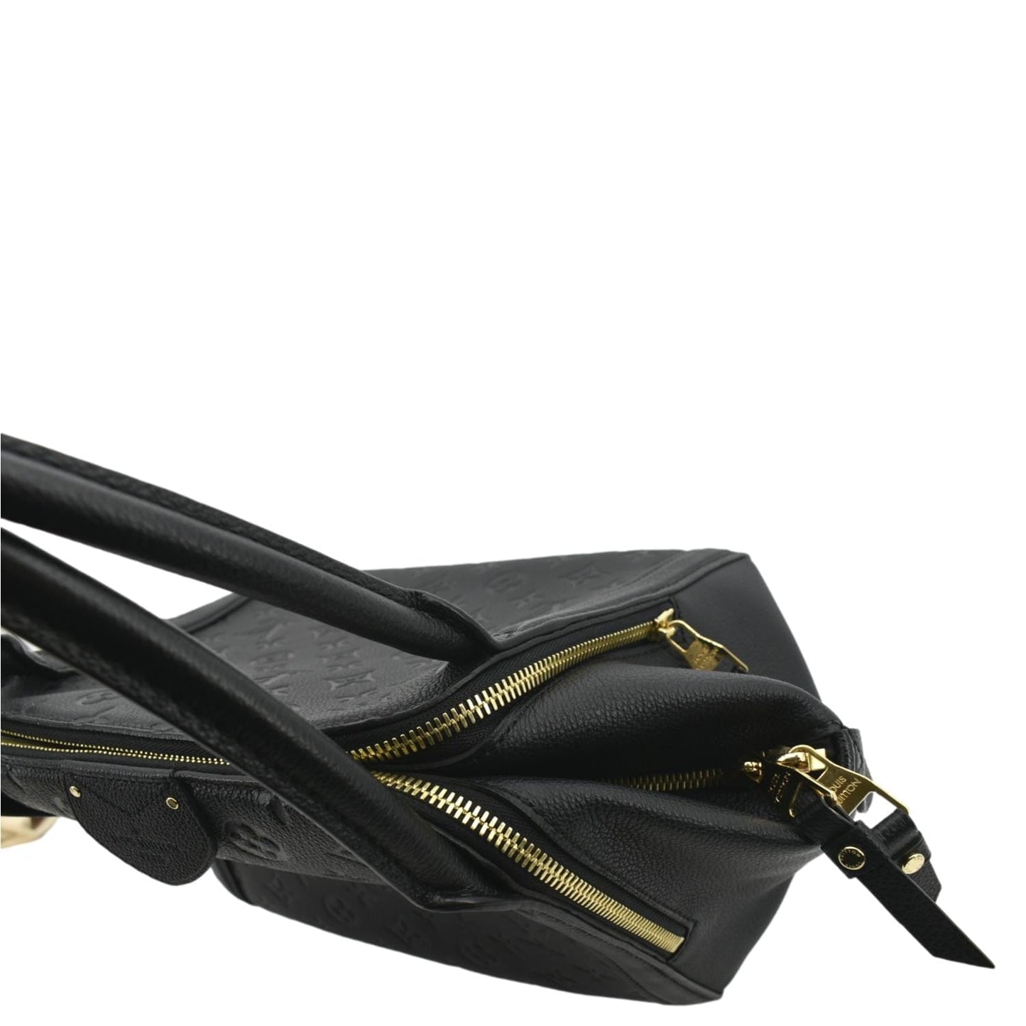 LOUIS VUITTON Marais MM Monogram Emperiente Satchel Bag Black