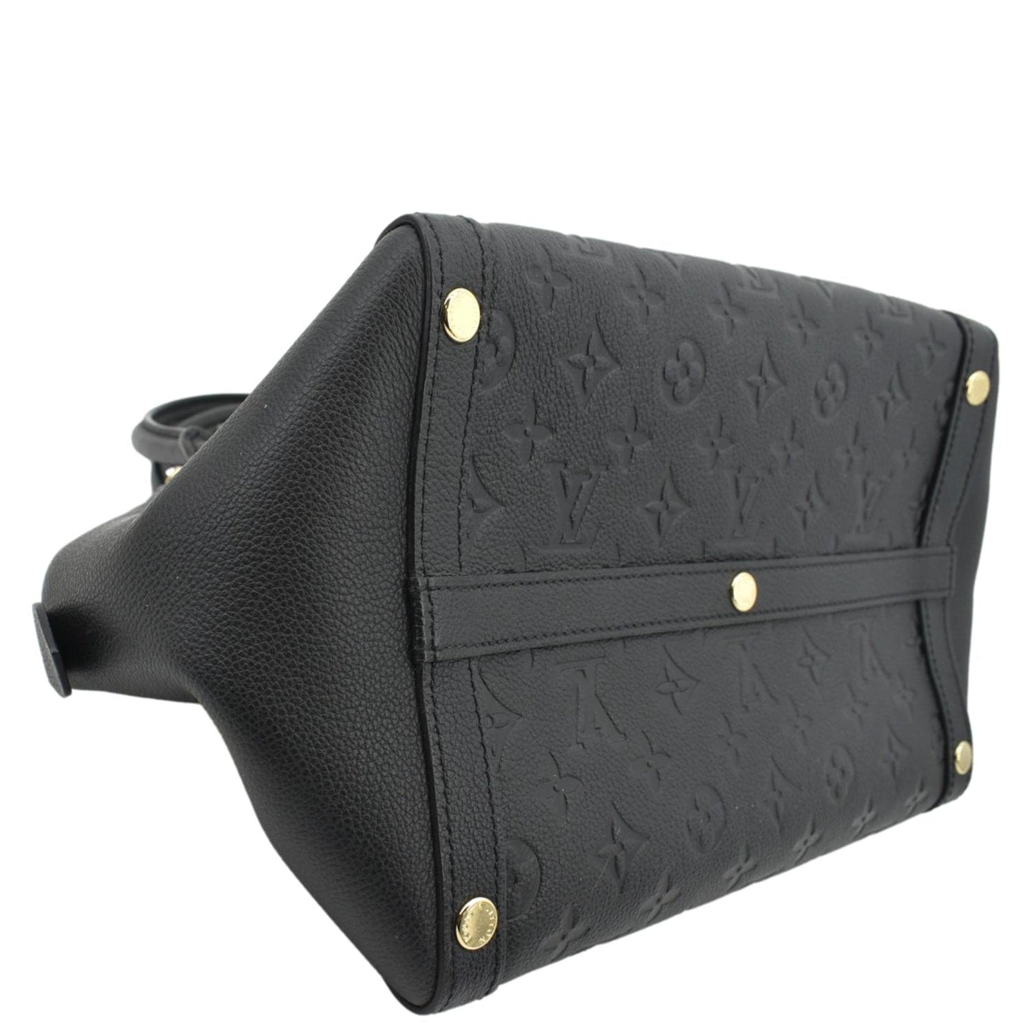 LOUIS VUITTON Marais MM Monogram Emperiente Satchel Bag Black