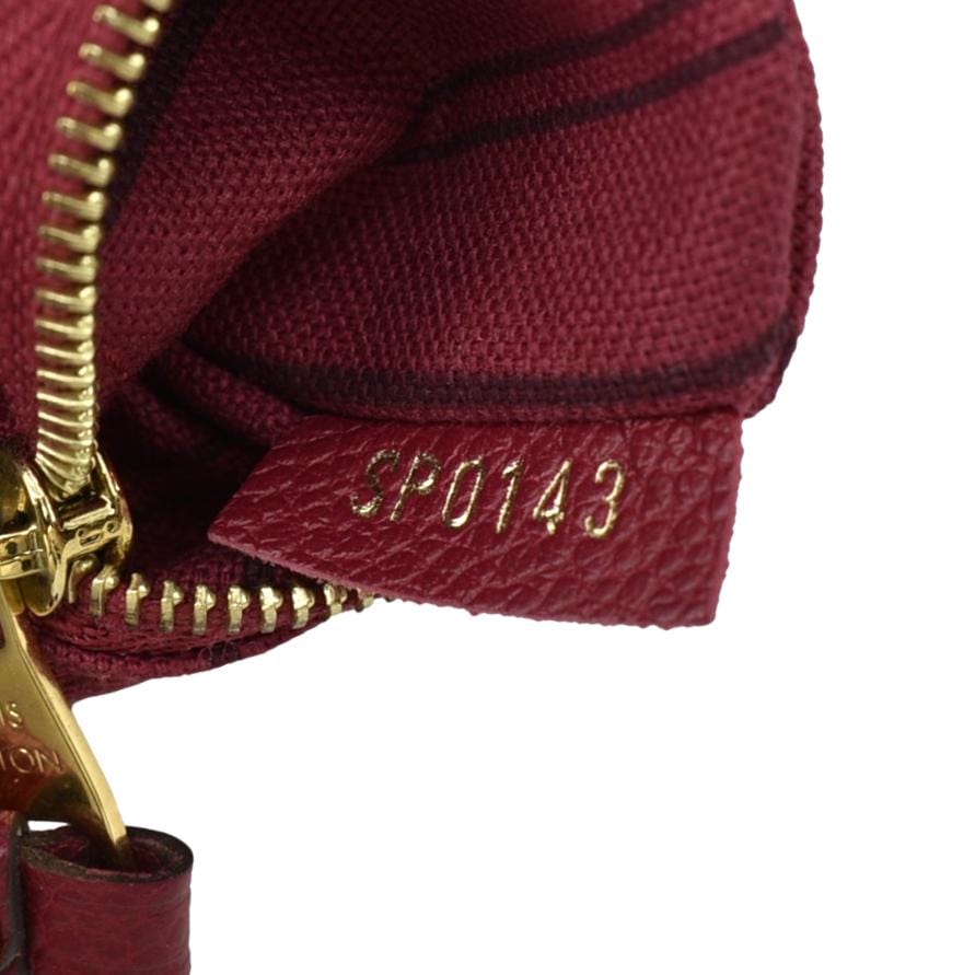 LOUIS VUITTON Speedy 25 Bandouliere Monogram Empreinte Crossbody Bag Fuchsia