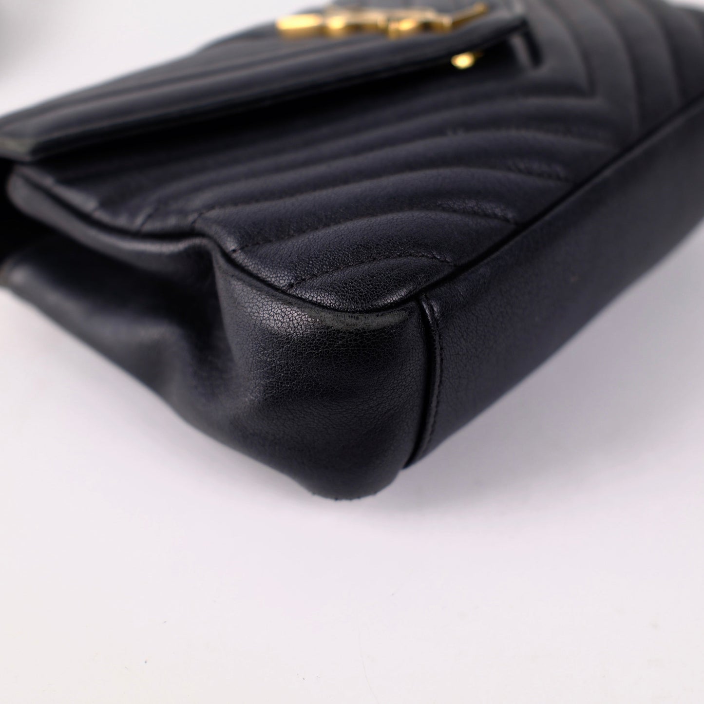 Saint Laurent Small College Black