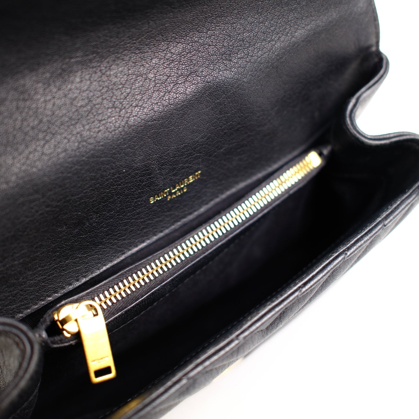 Saint Laurent Small College Black