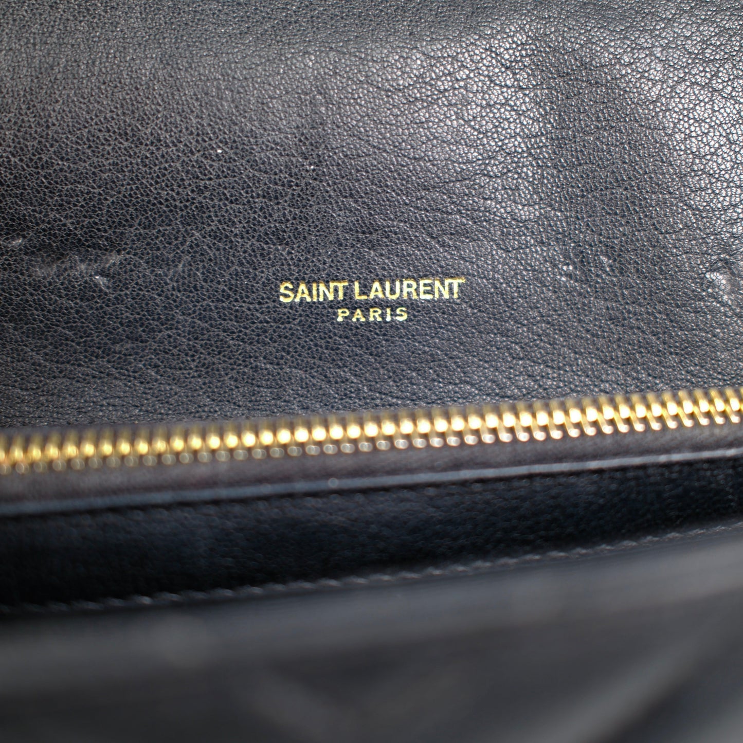 Saint Laurent Small College Black