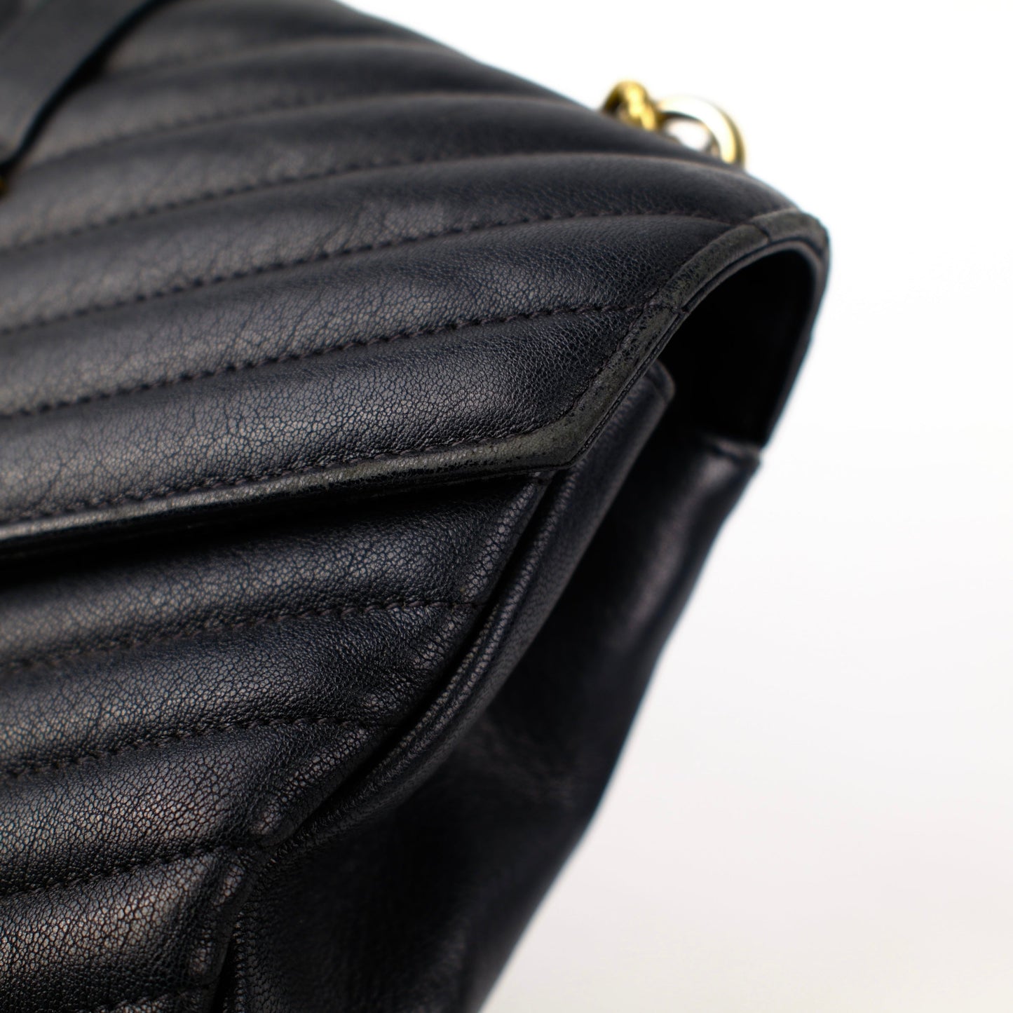 Saint Laurent Small College Black