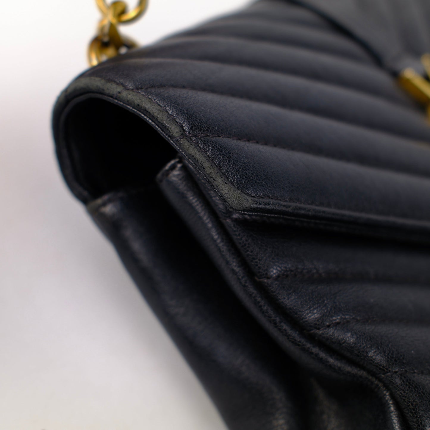 Saint Laurent Small College Black