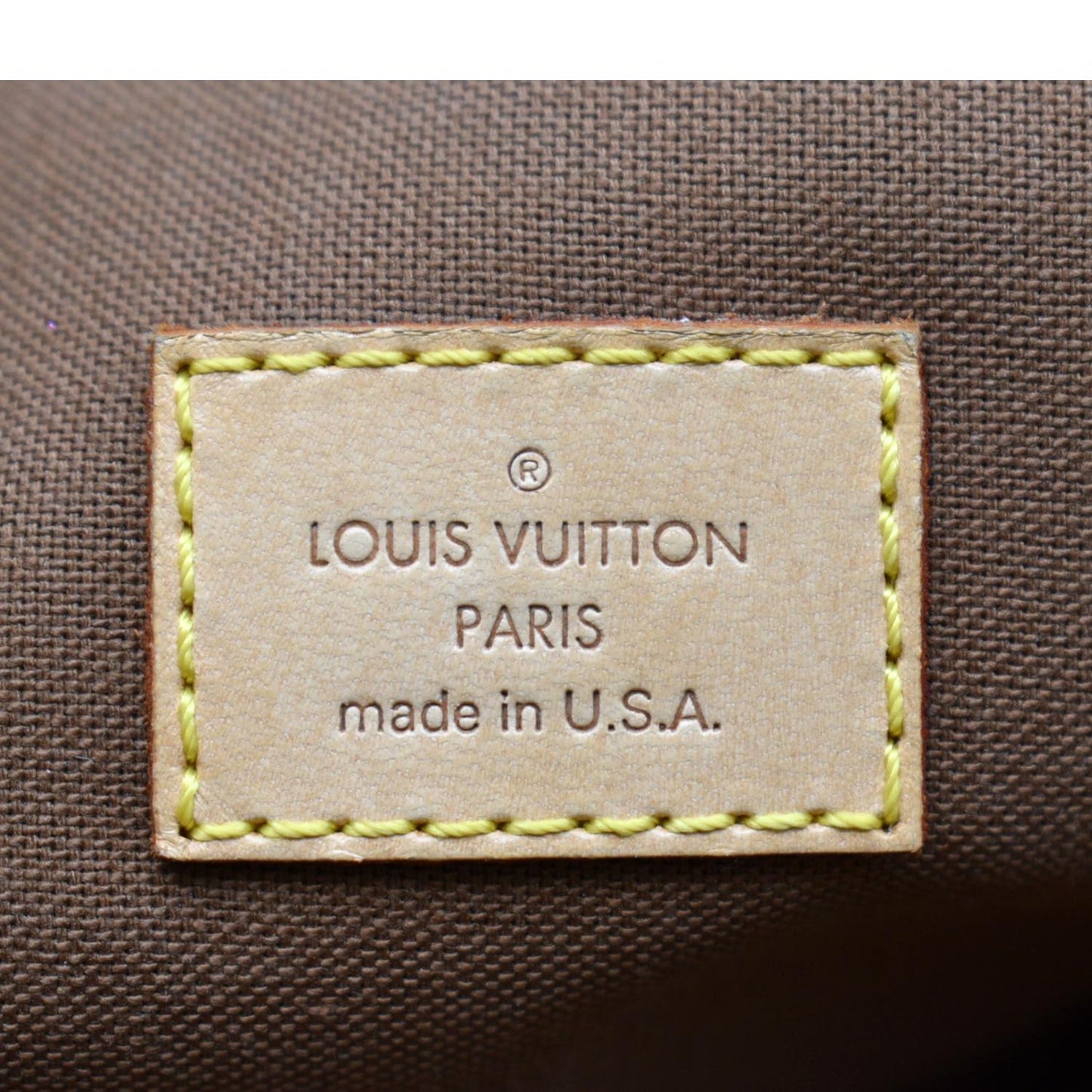 LOUIS VUITTON Lockit Vertical PM Monogram Canvas Tote Bag Brown