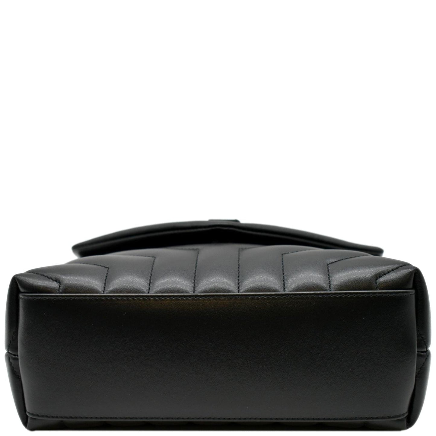 YVES SAINT LAURENT Loulou Small Calfskin Leather Shoulder Bag Black