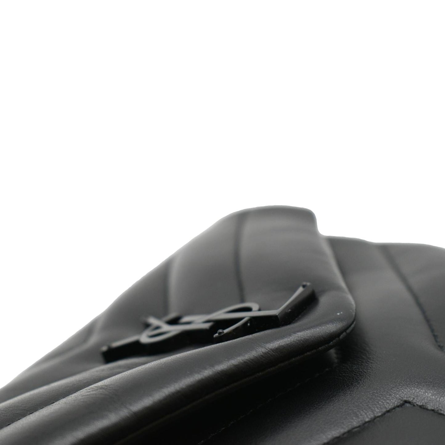 YVES SAINT LAURENT Loulou Small Calfskin Leather Shoulder Bag Black