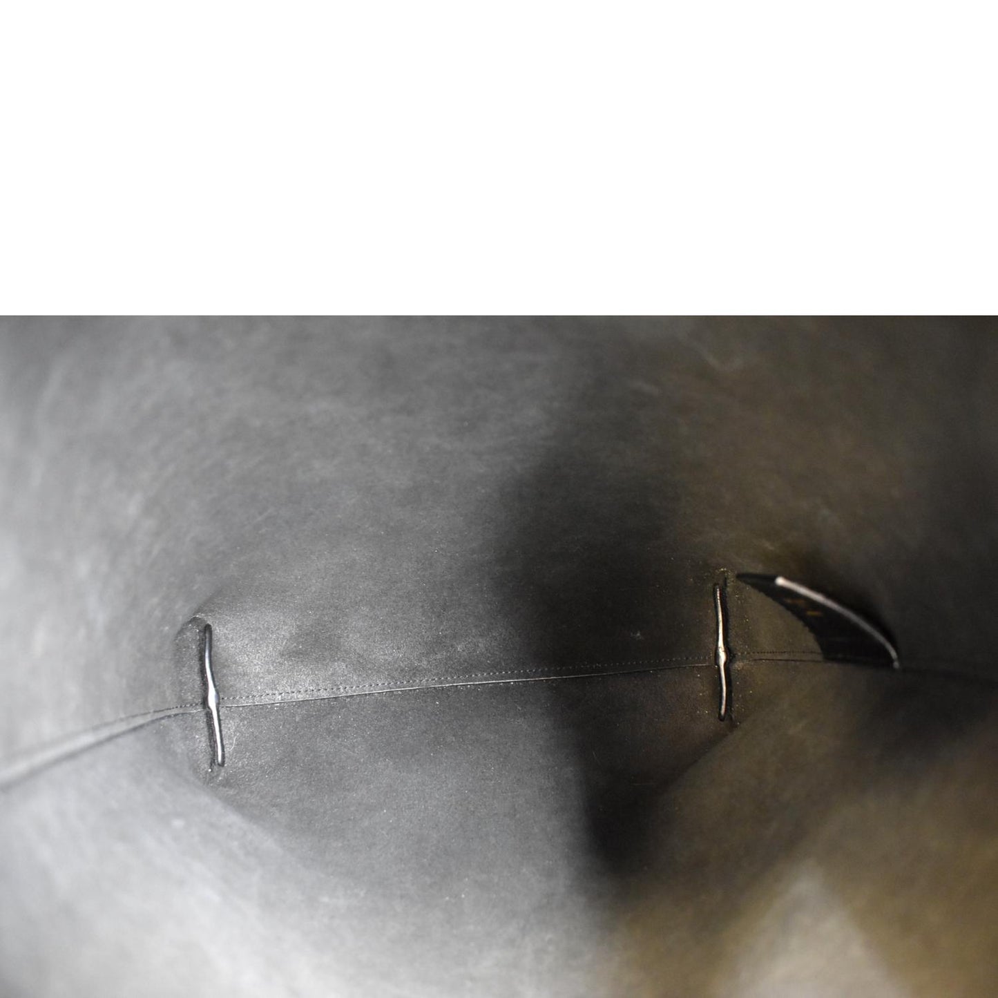 YVES SAINT LAURENT Toy Supple Leather Shopping Tote Bag Black