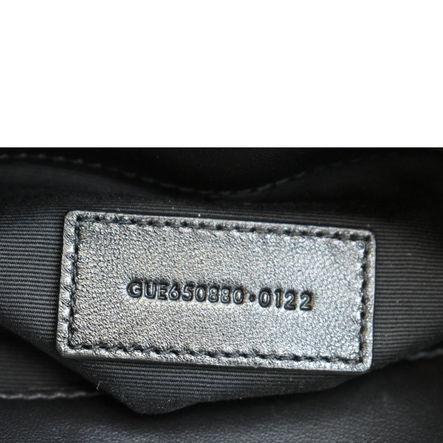 YVES SAINT LAURENT Small Puffer Sequin Clutch Wallet Black