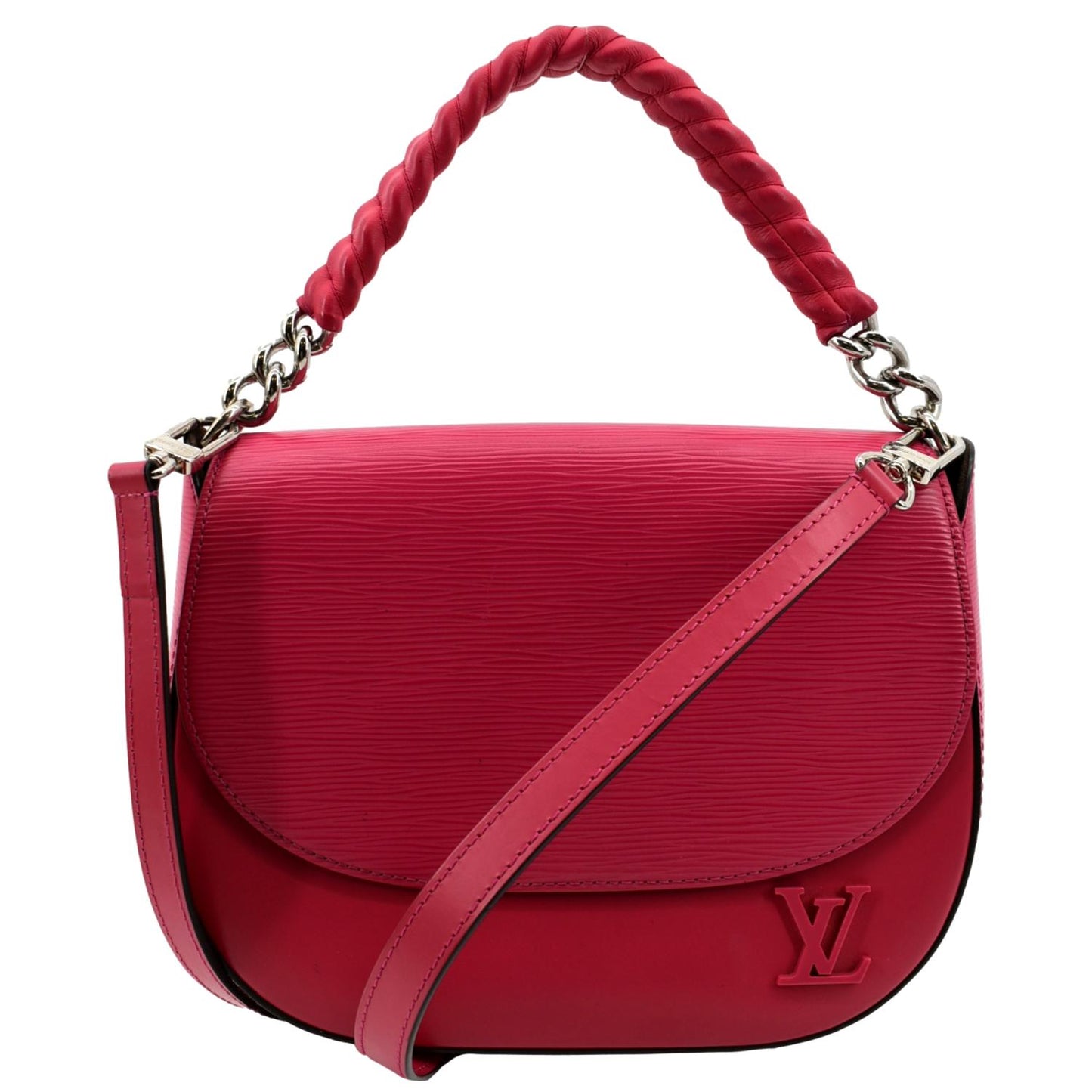 LOUIS VUITTON Luna Epi Leather Crossbody Bag Hot Pink