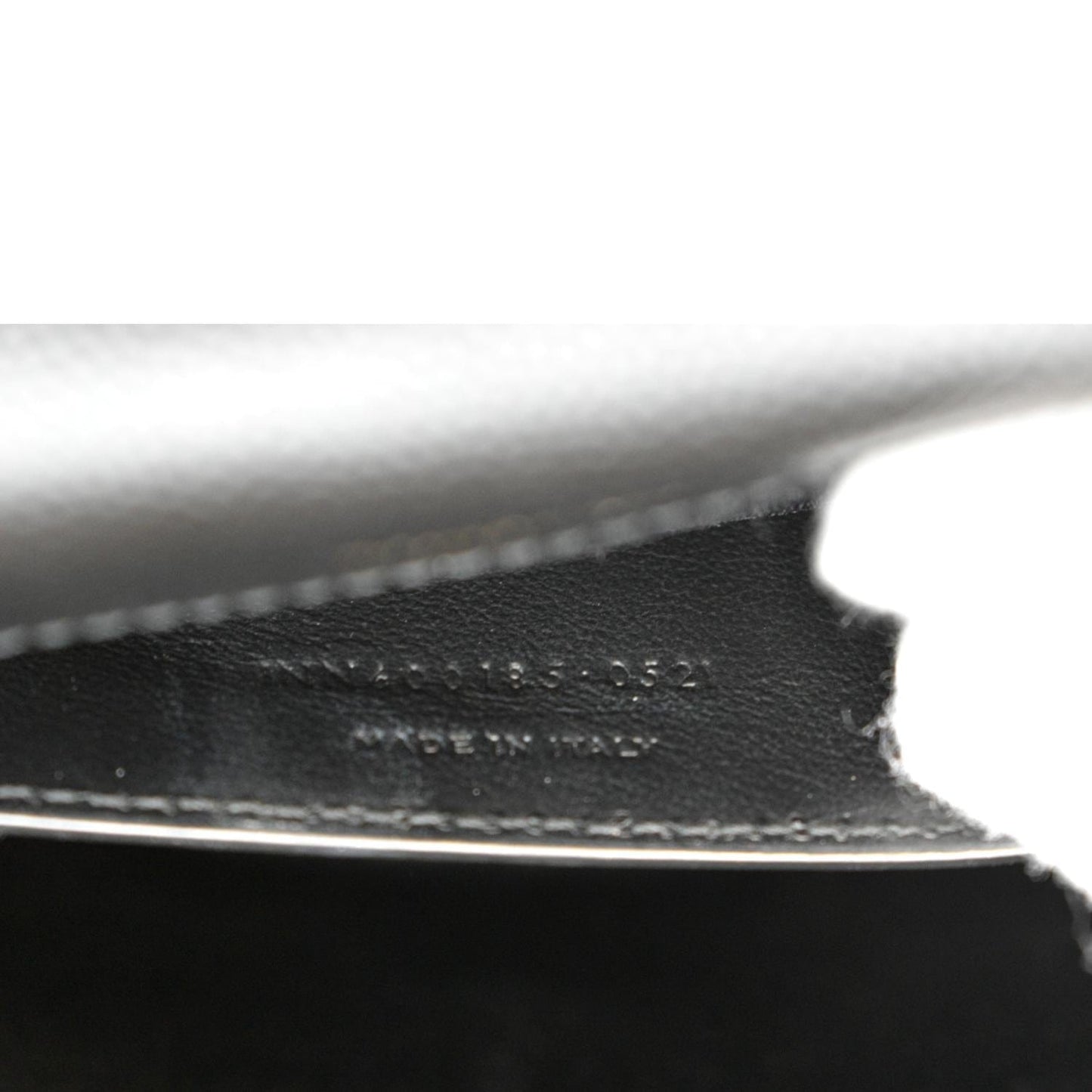 YVES SAINT LAURENT Medium Envelope Leather Chain Shoulder Bag Black