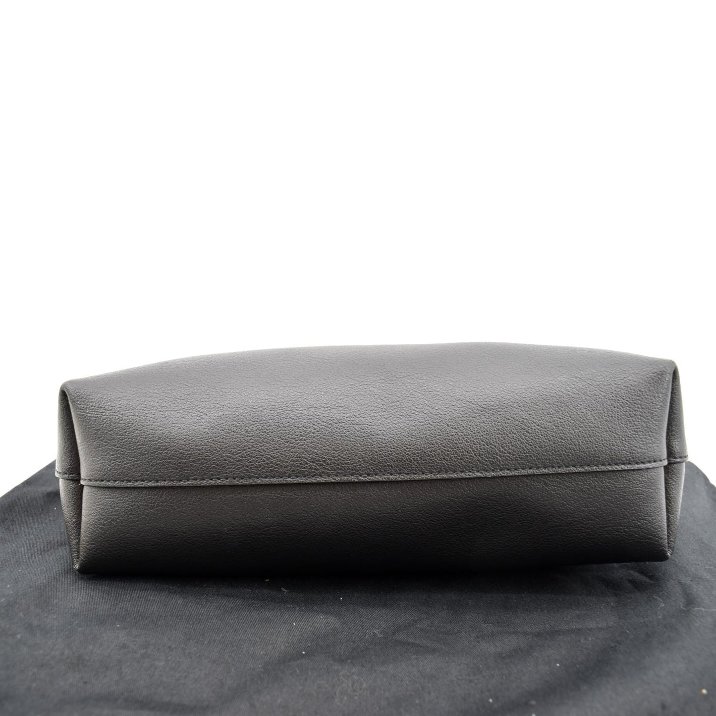 YVES SAINT LAURENT Toy Supple Leather Shopping Tote Bag Black