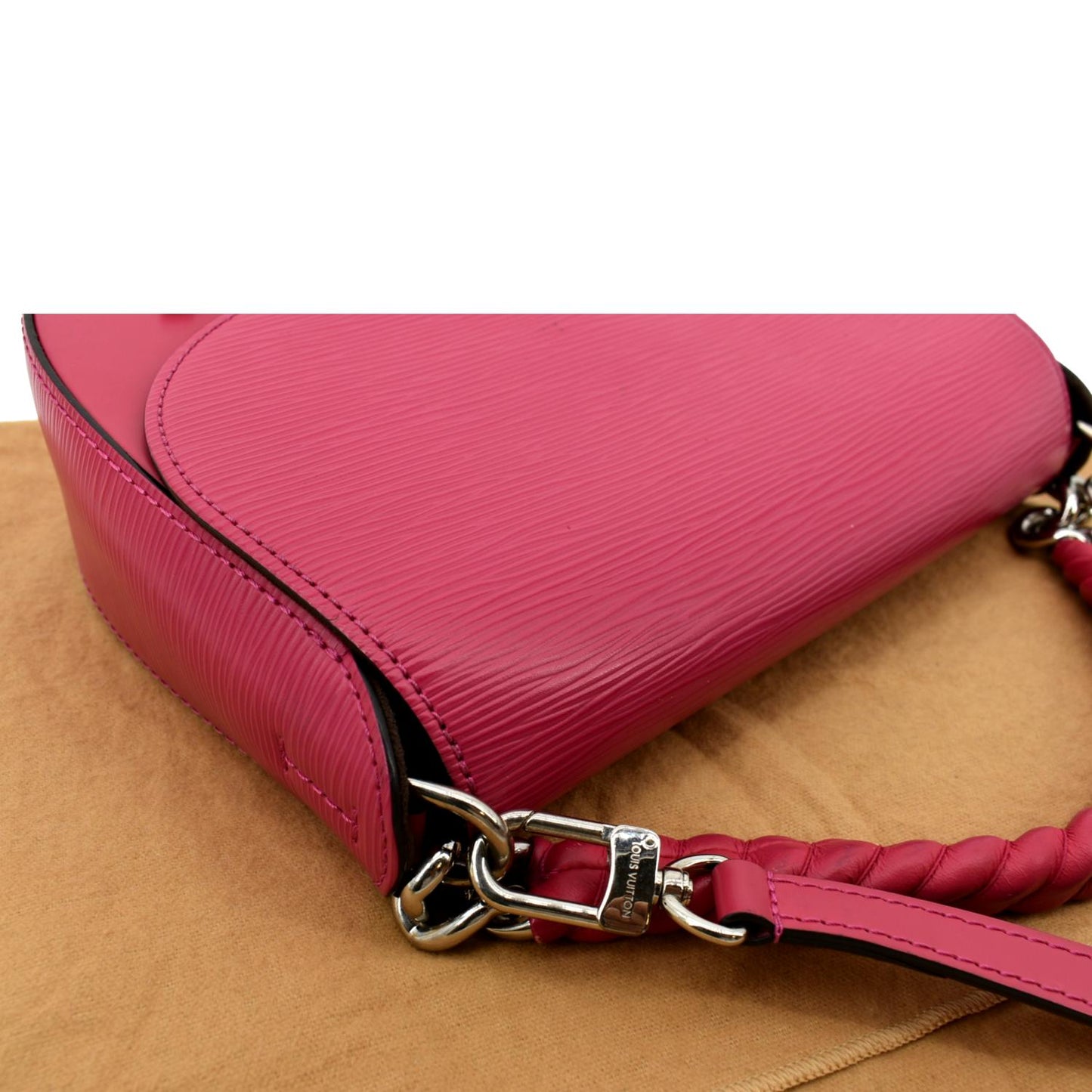 LOUIS VUITTON Luna Epi Leather Crossbody Bag Hot Pink