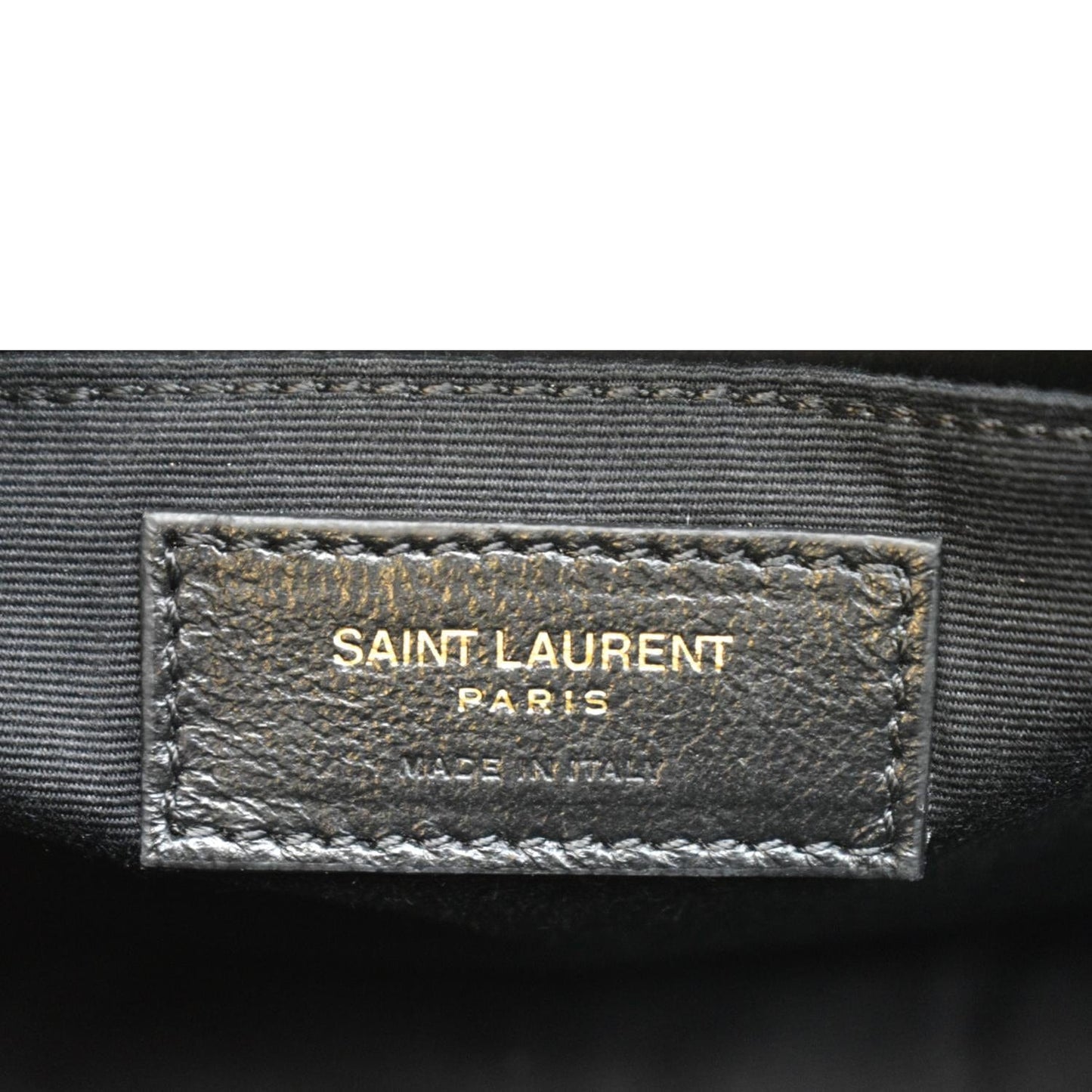 YVES SAINT LAURENT Lou Chevron Leather Camera Crossbody Bag Black