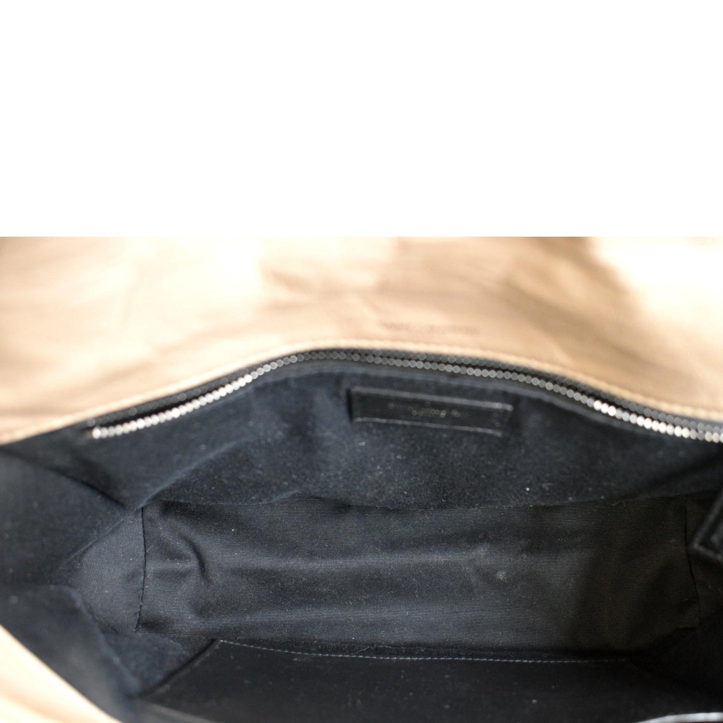 YVES SAINT LAURENT Niki Medium Leather Crossbody Bag Greyish Brown