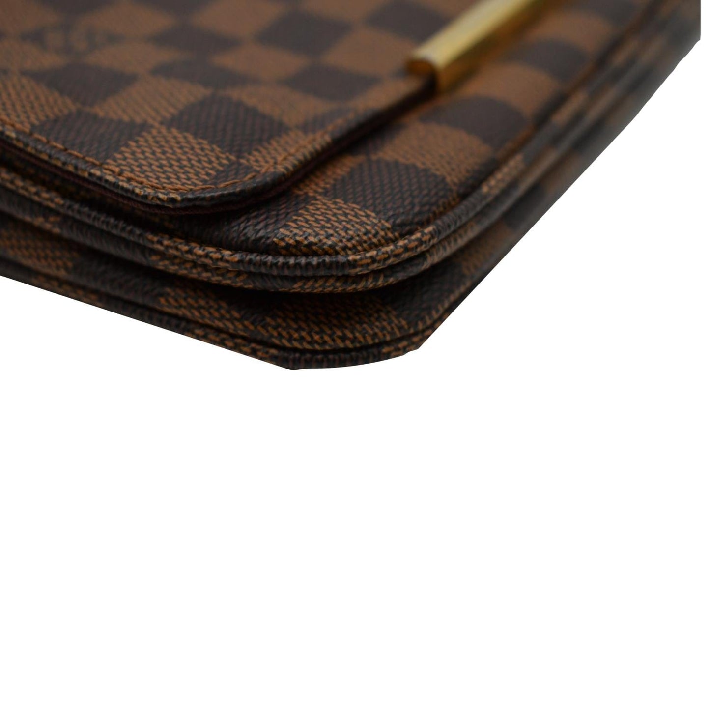 LOUIS VUITTON Hoxton PM Damier Ebene Crossbody Bag Brown
