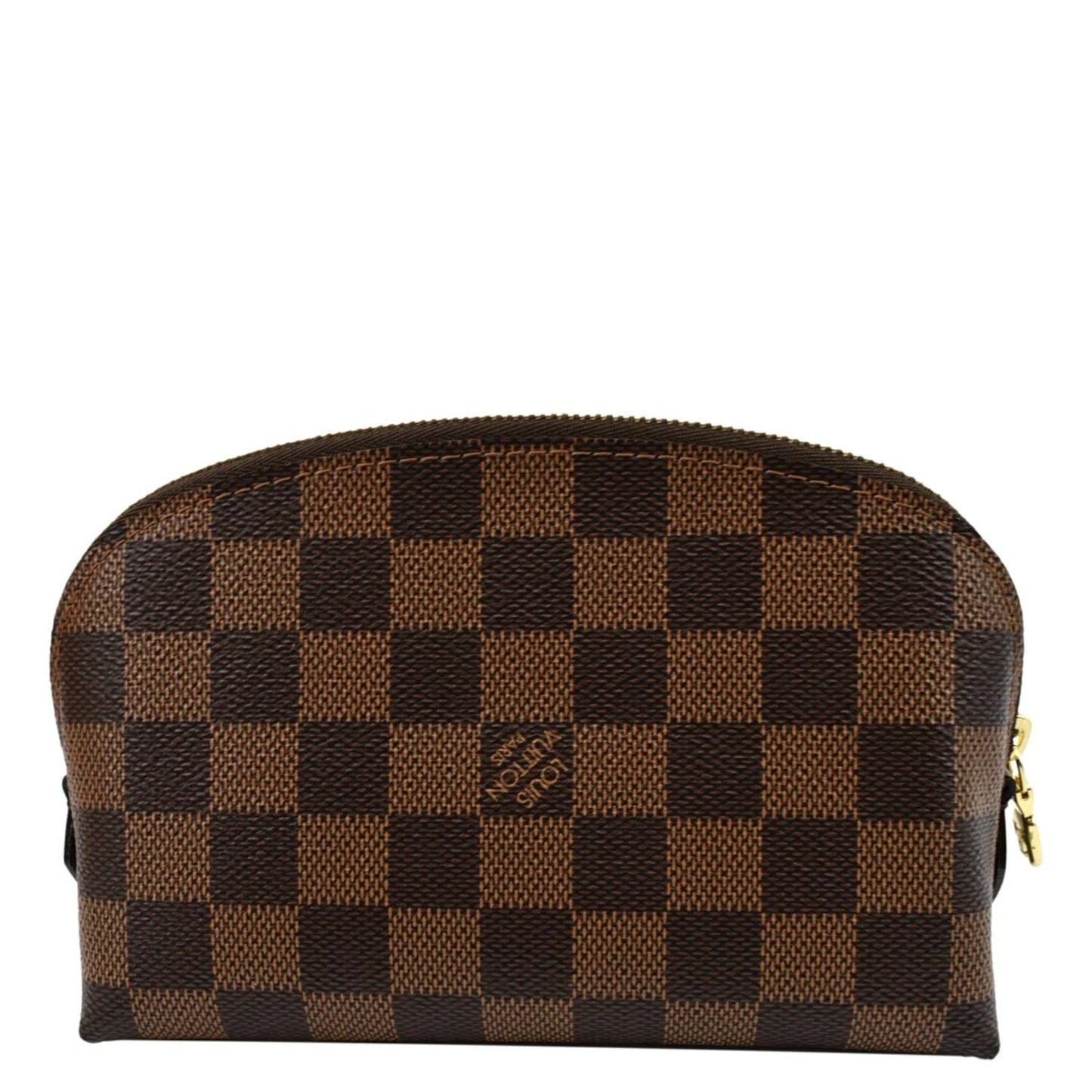 LOUIS VUITTON Damier Ebene Cosmetic Pouch Brown