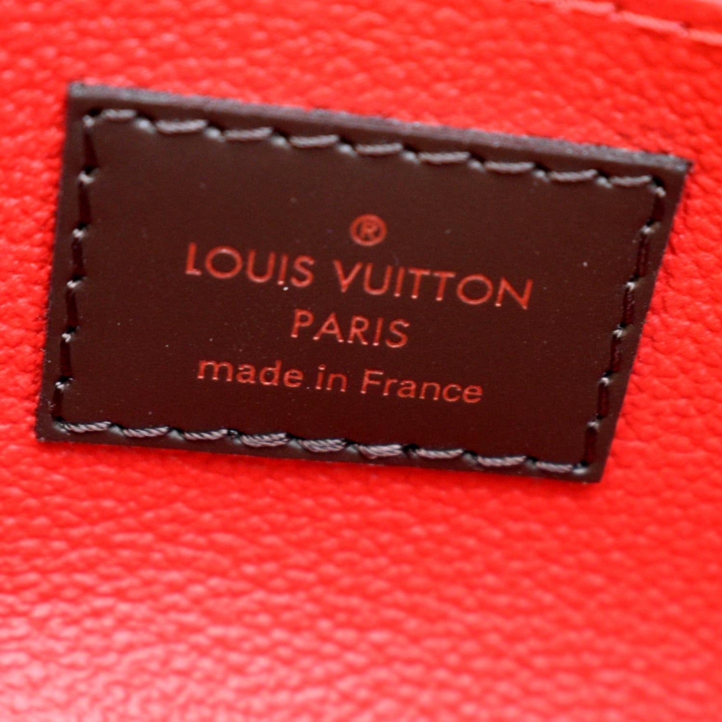 LOUIS VUITTON Damier Ebene Cosmetic Pouch Brown