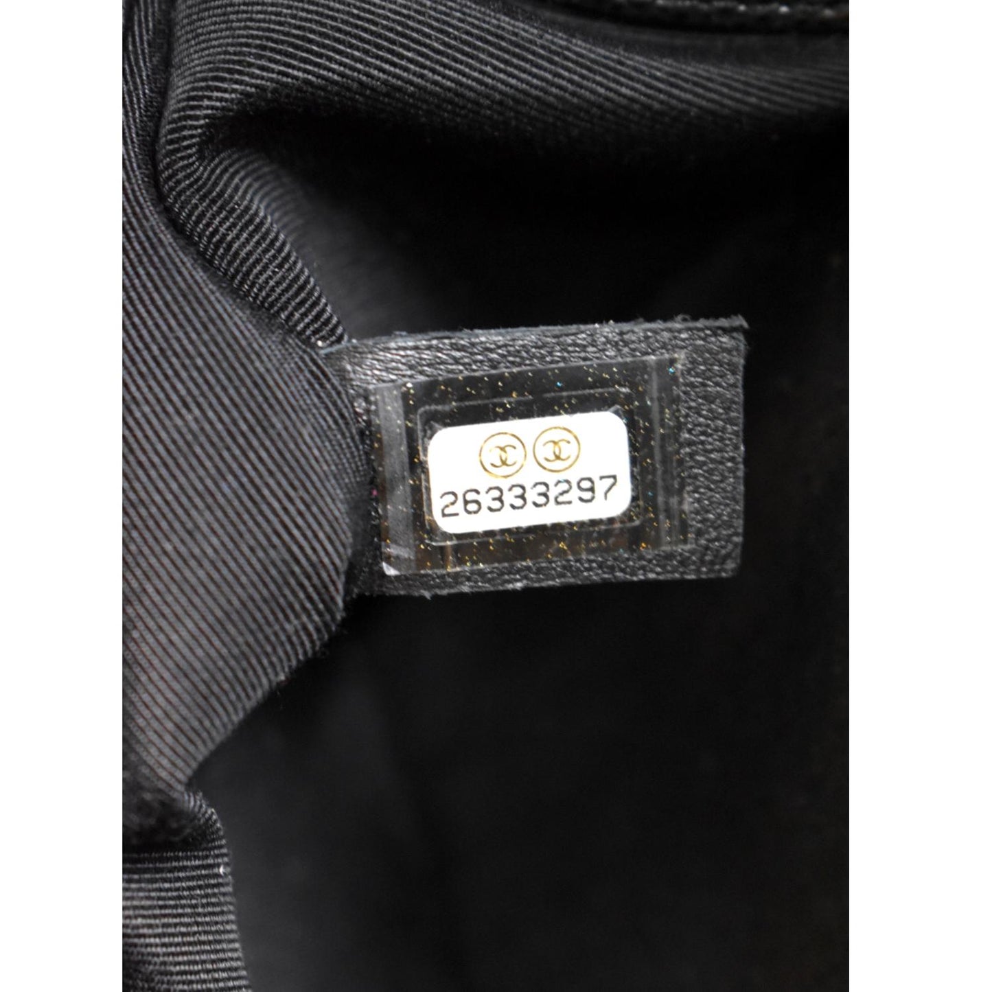 CHANEL Medium Boy Flap Caviar Leather Shoulder Bag Black