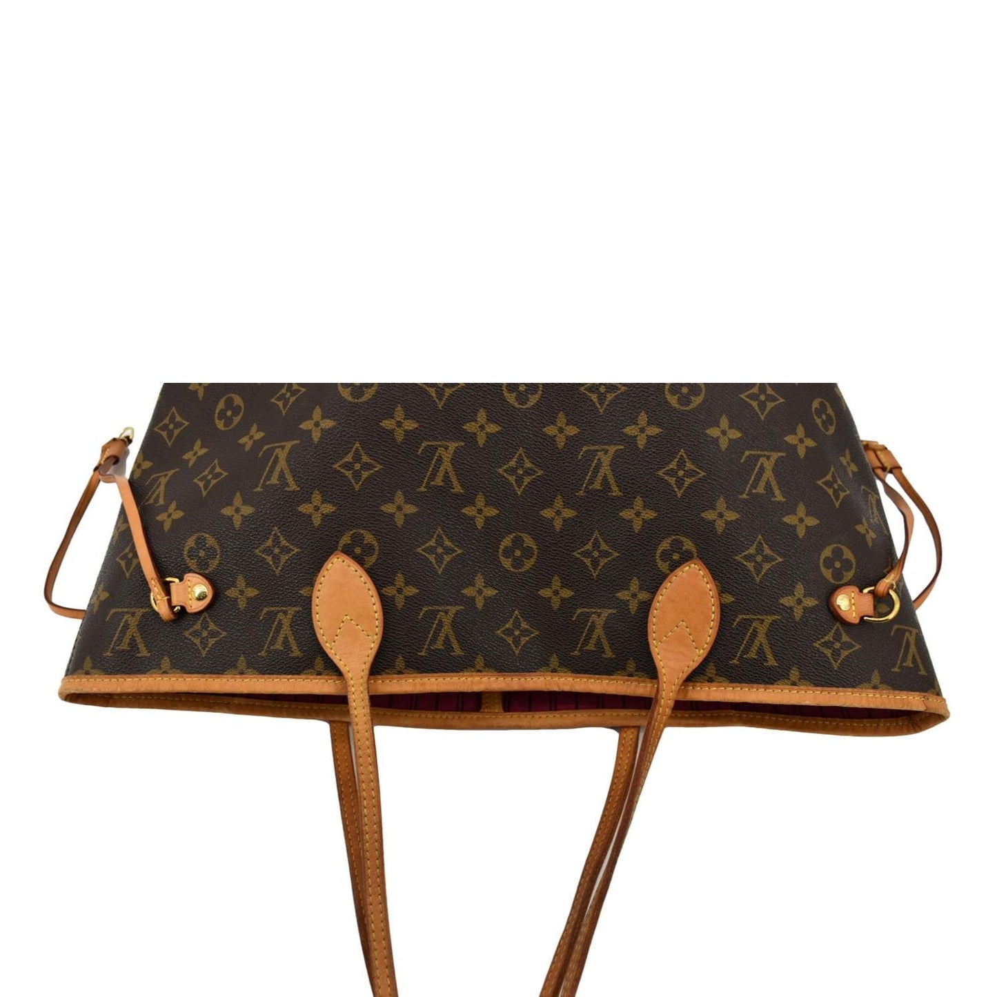 LOUIS VUITTON Neverfull MM Monogram Canvas Tote Bag Brown