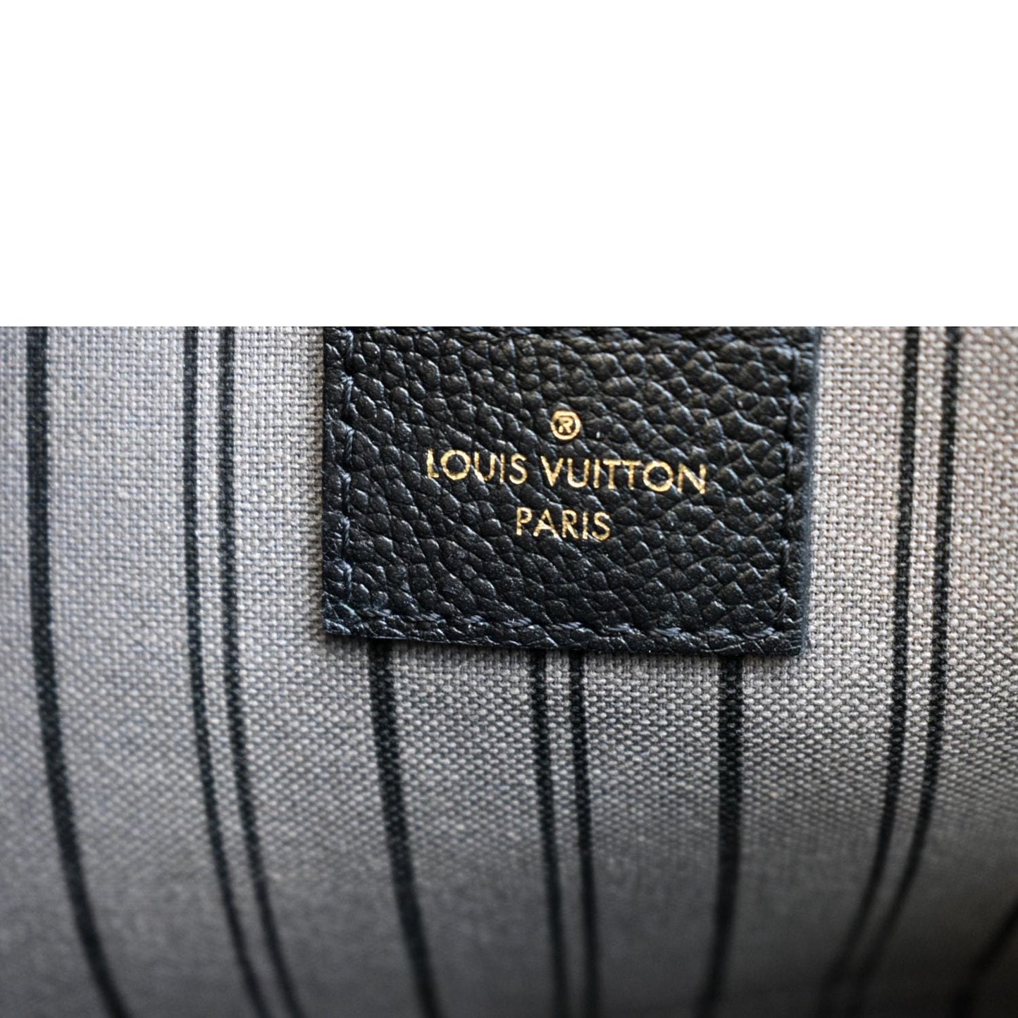 LOUIS VUITTON Montaigne MM Monogram Empreinte Shoulder Bag Black