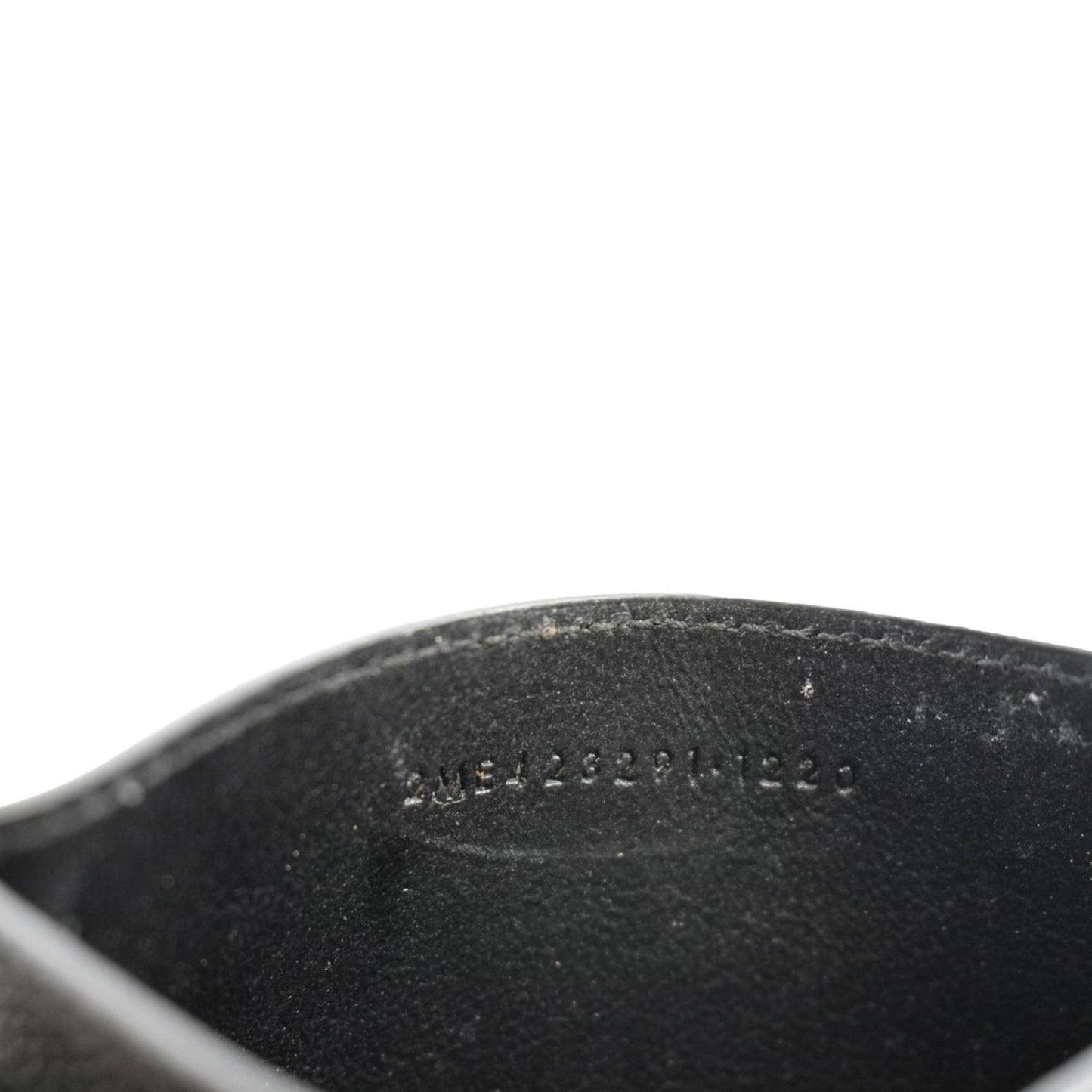 YVES SAINT LAURENT Monogram Grain Leather Card Case Black