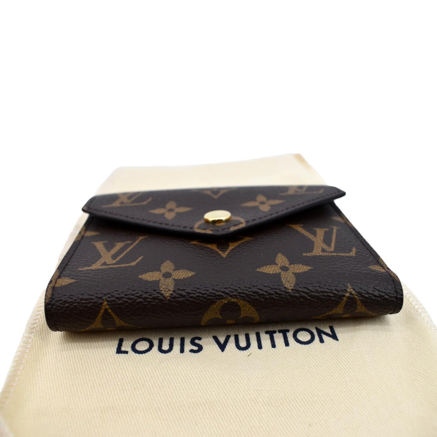 LOUIS VUITTON Victorine Monogram Canvas Wallet Brown