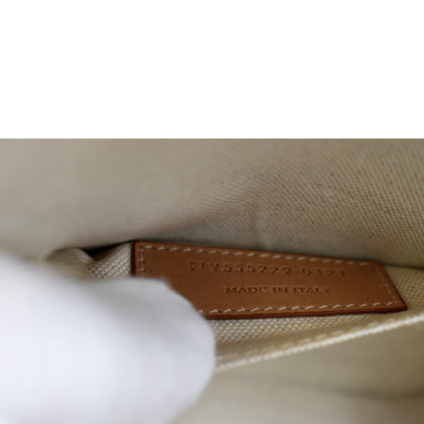 YVES SAINT LAURENT Mica Wicker Leather Crossbody Bag Beige