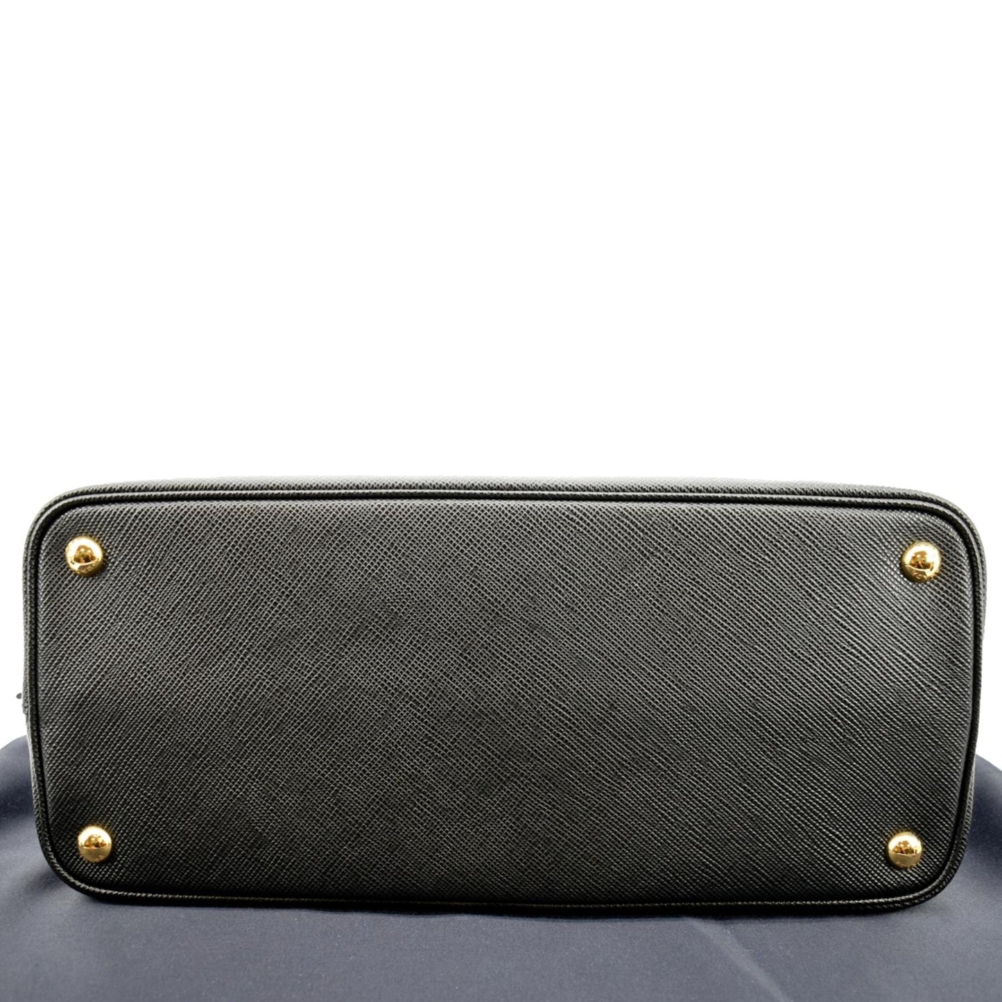 PRADA Double Handle Saffiano Leather Tote Bag Black