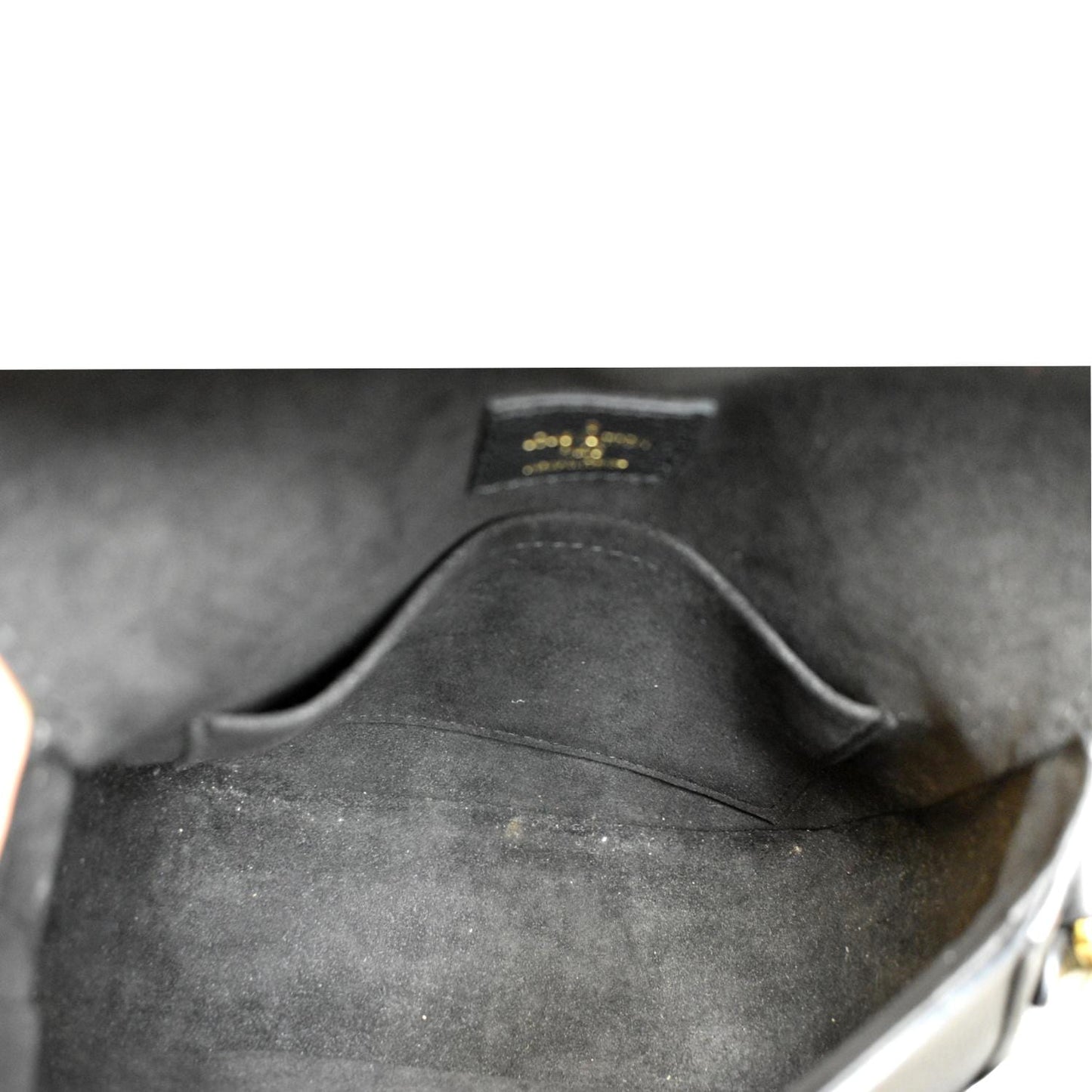 LOUIS VUITTON Junot Empreinte Leather Shoulder Bag Black