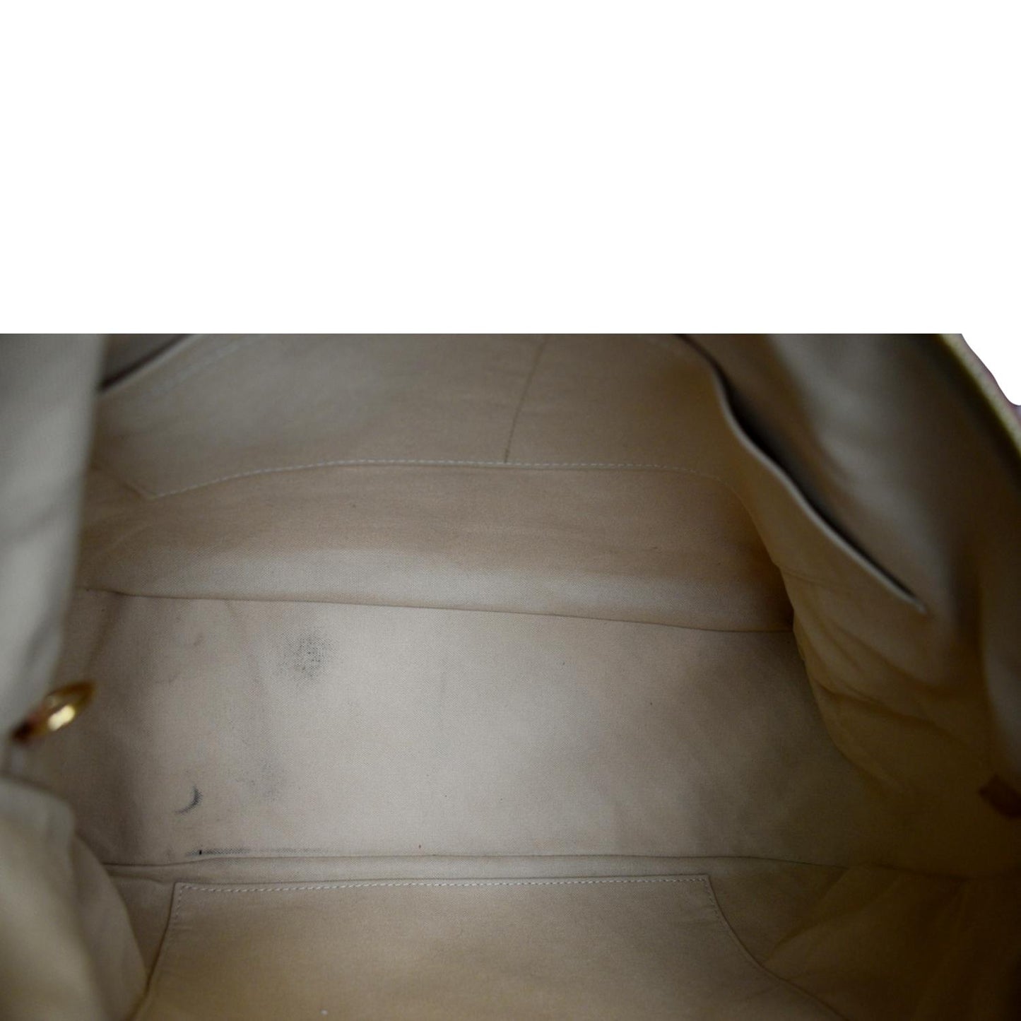 LOUIS VUITTON Siracusa GM Damier Azur Shoulder Bag White