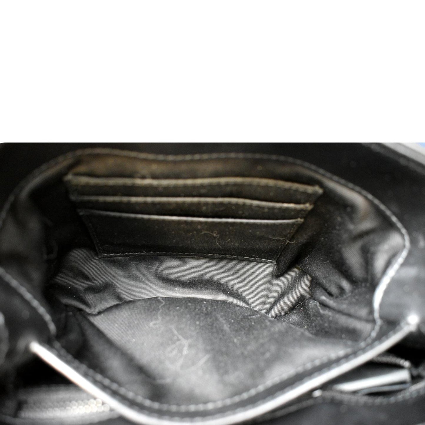 YVES SAINT LAURENT Loulou Toy Matelasse Leather Crossbody Bag Black