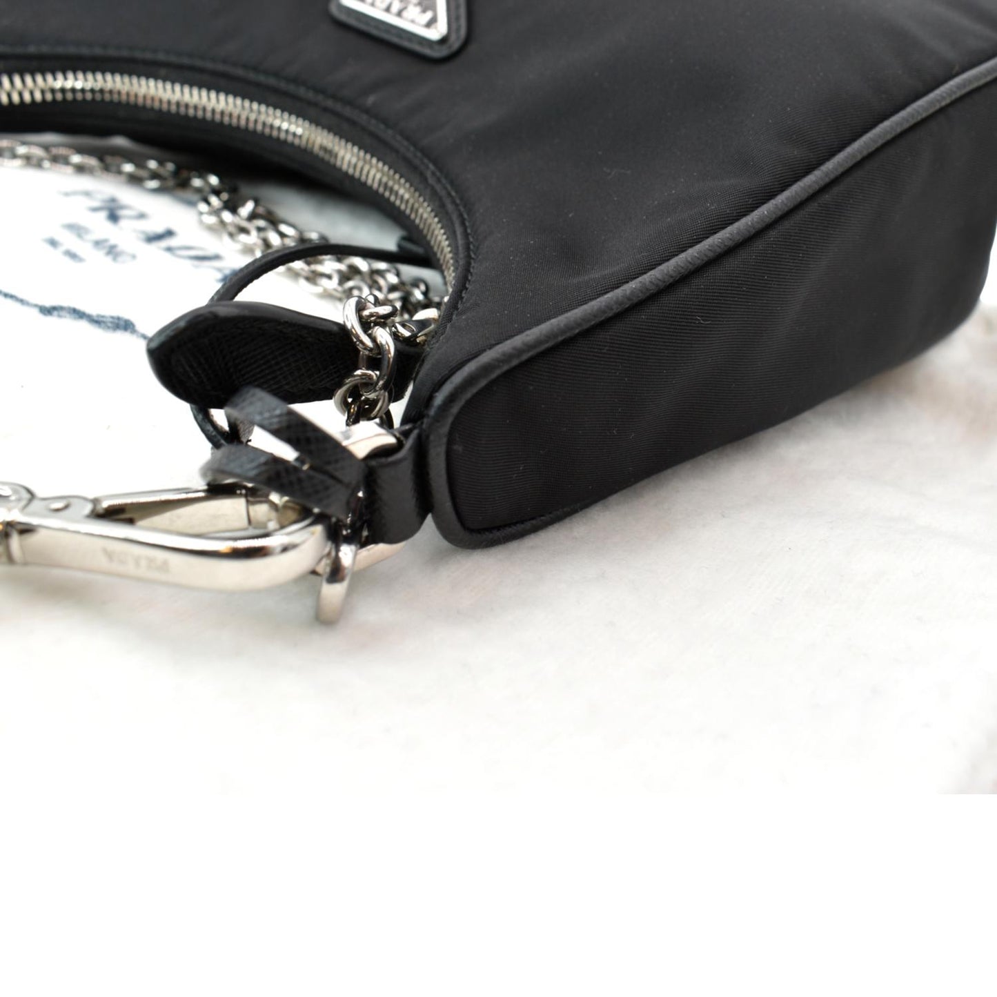 PRADA Re-Edition 2005 Nylon Shoulder Bag Black