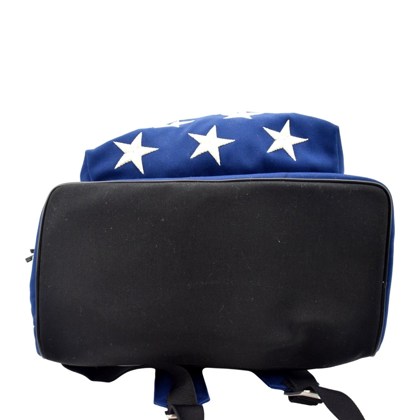 YVES SAINT LAURENT American Flag Canvas Backpack Bag Red