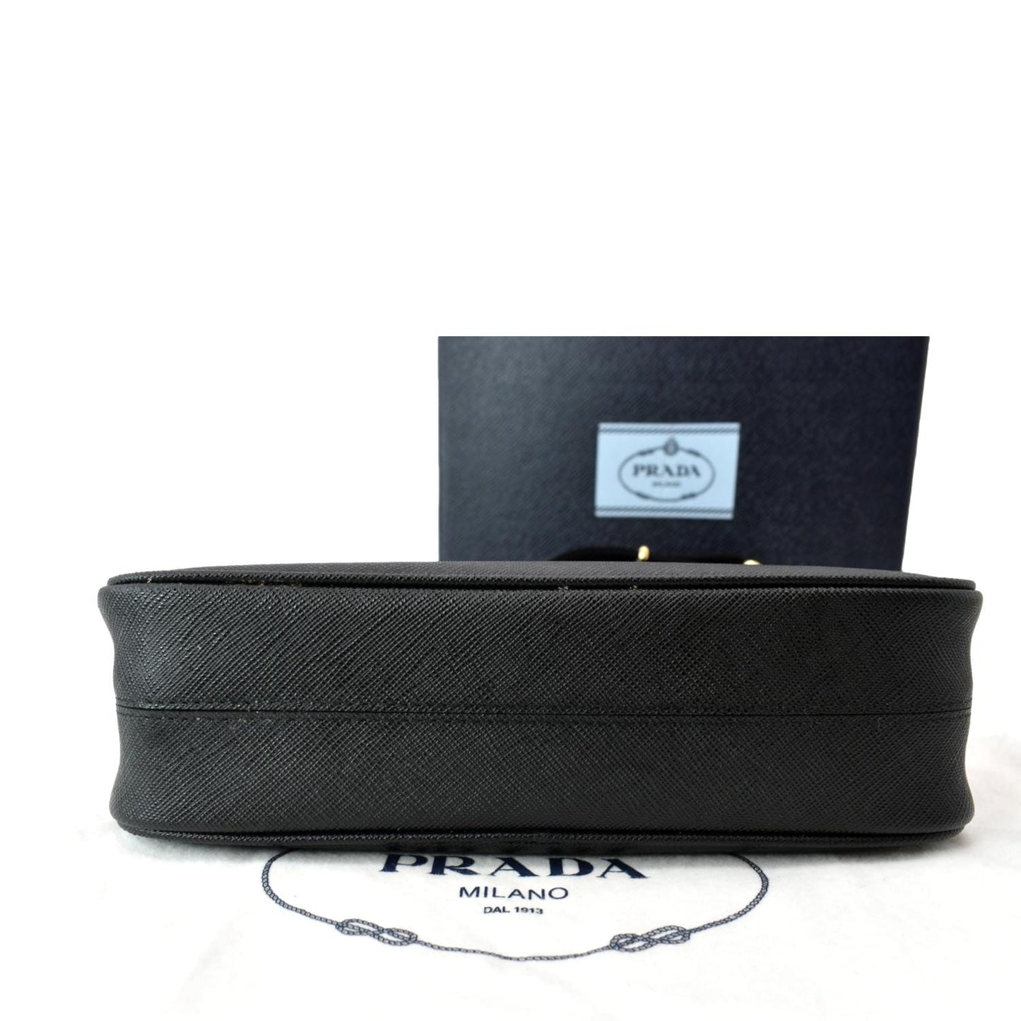 PRADA Re-Edition 2005 Saffiano Leather Shoulder Bag Black