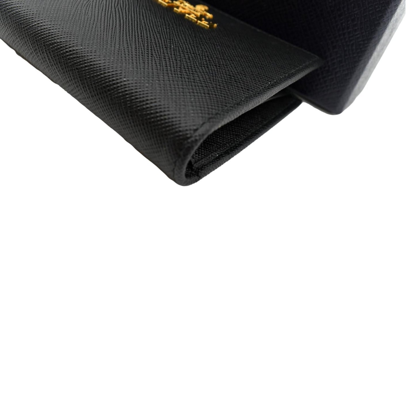 PRADA Small Saffiano Leather Wallet Black