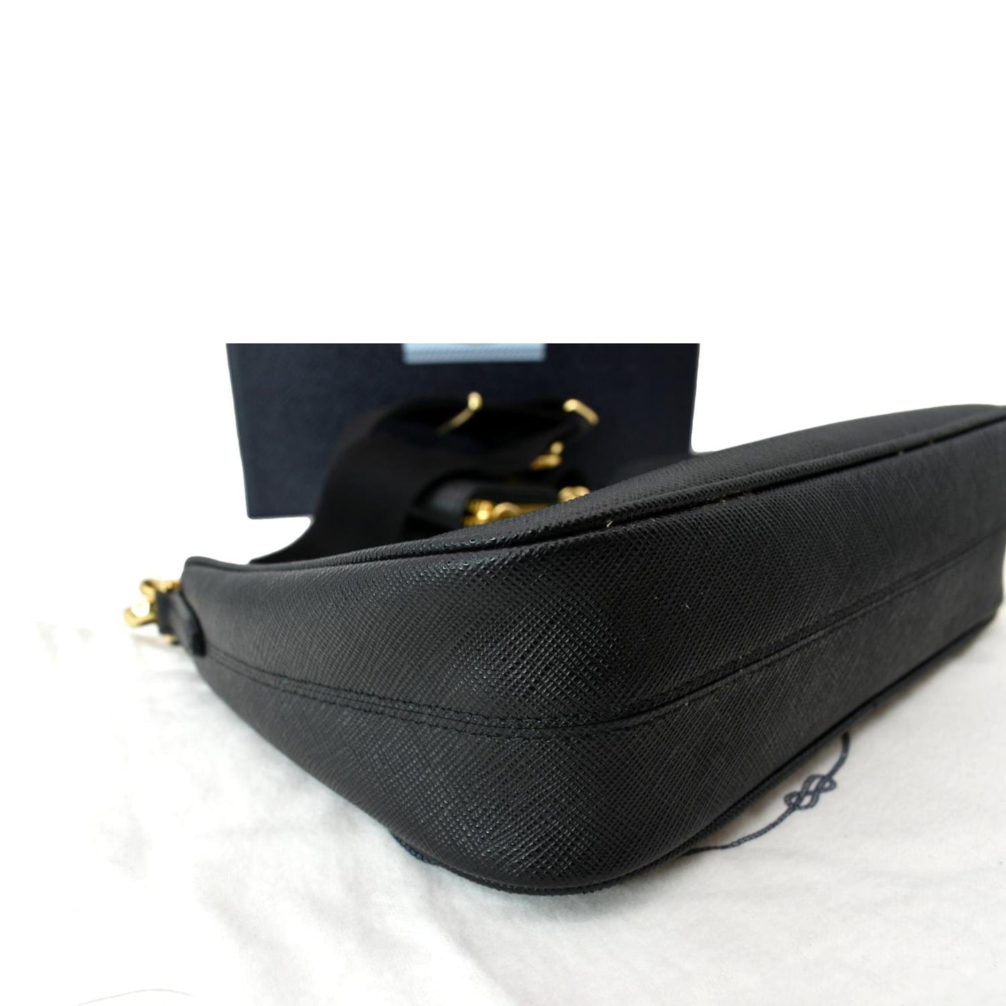 PRADA Re-Edition 2005 Saffiano Leather Shoulder Bag Black
