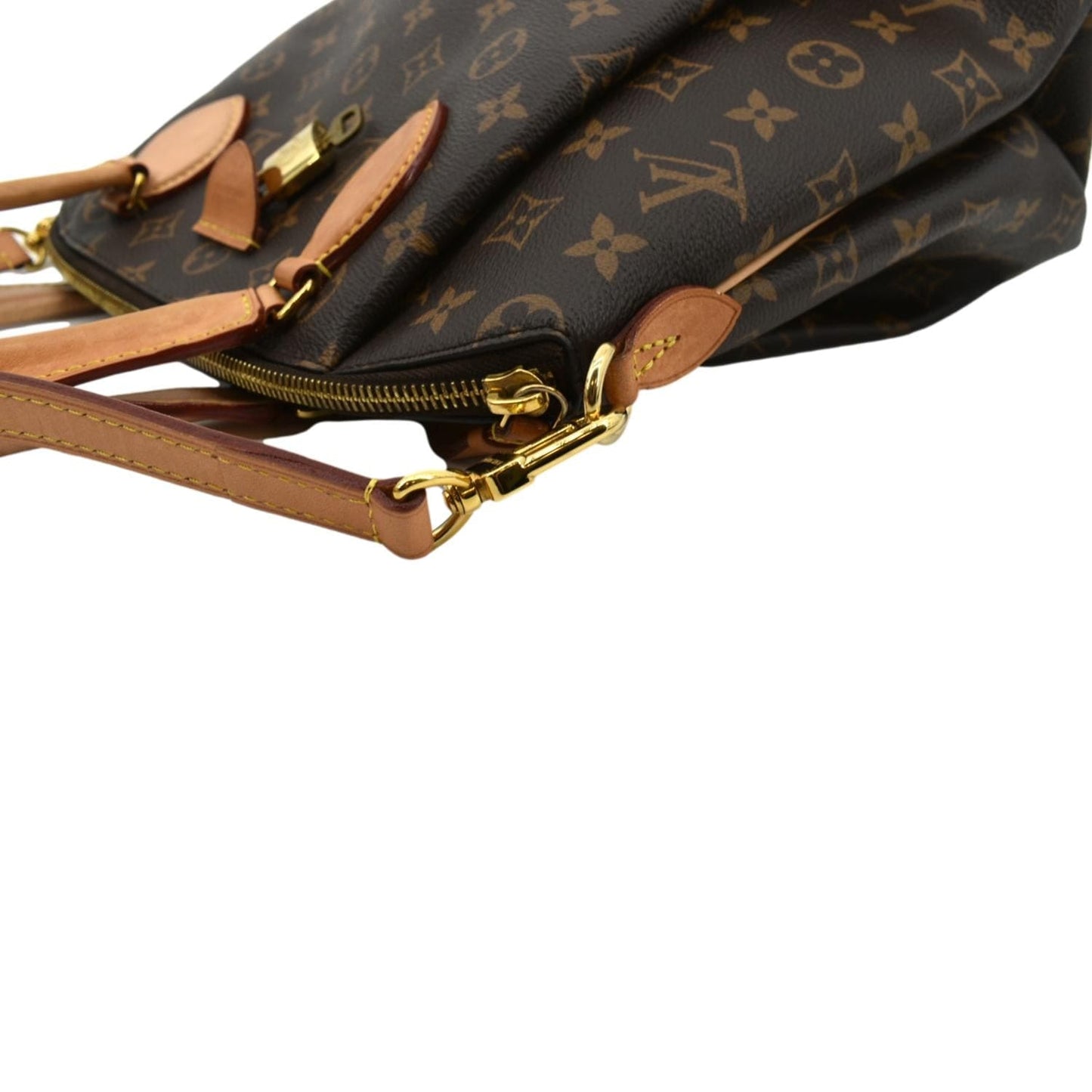 LOUIS VUITTON Rivoli PM Monogram Canvas Shoulder Bag Brown