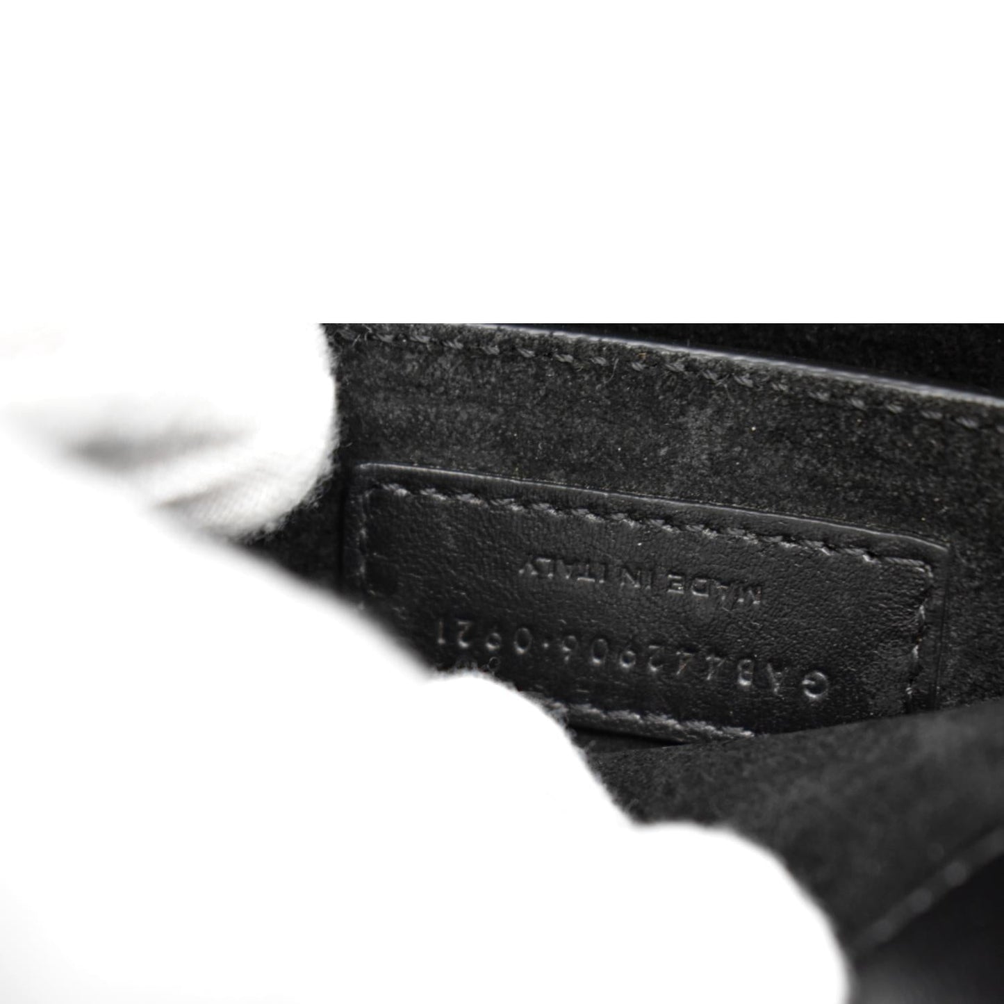 YVES SAINT LAURENT Sunset Calfskin Leather Chain Shoulder Bag Black