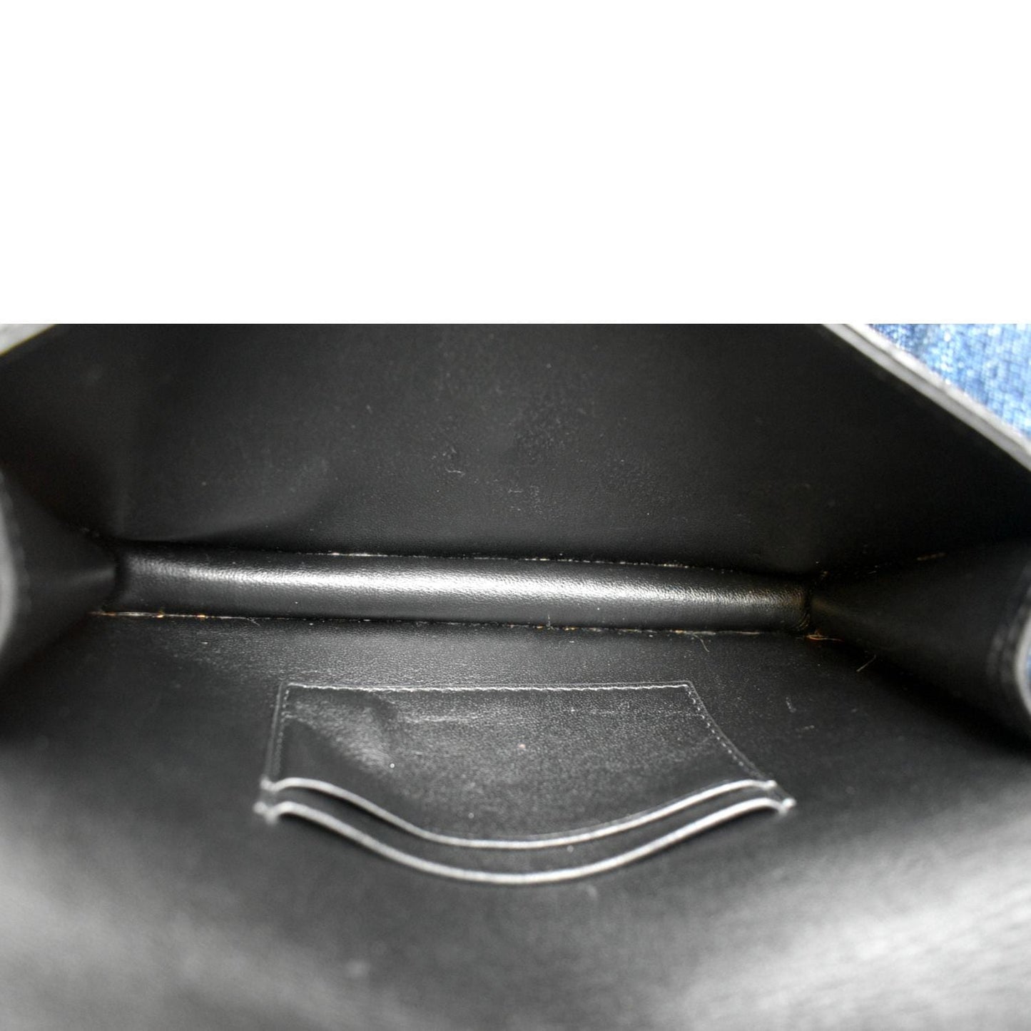 CHRISTIAN DIOR Caro Cannage Calf Leather Shoulder Bag Black
