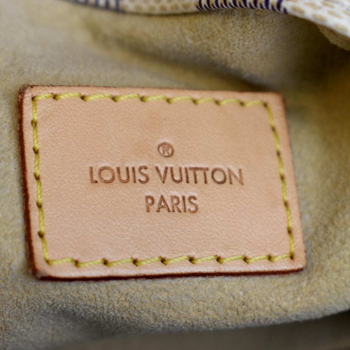 LOUIS VUITTON Artsy MM Damier Azur Hobo Bag White