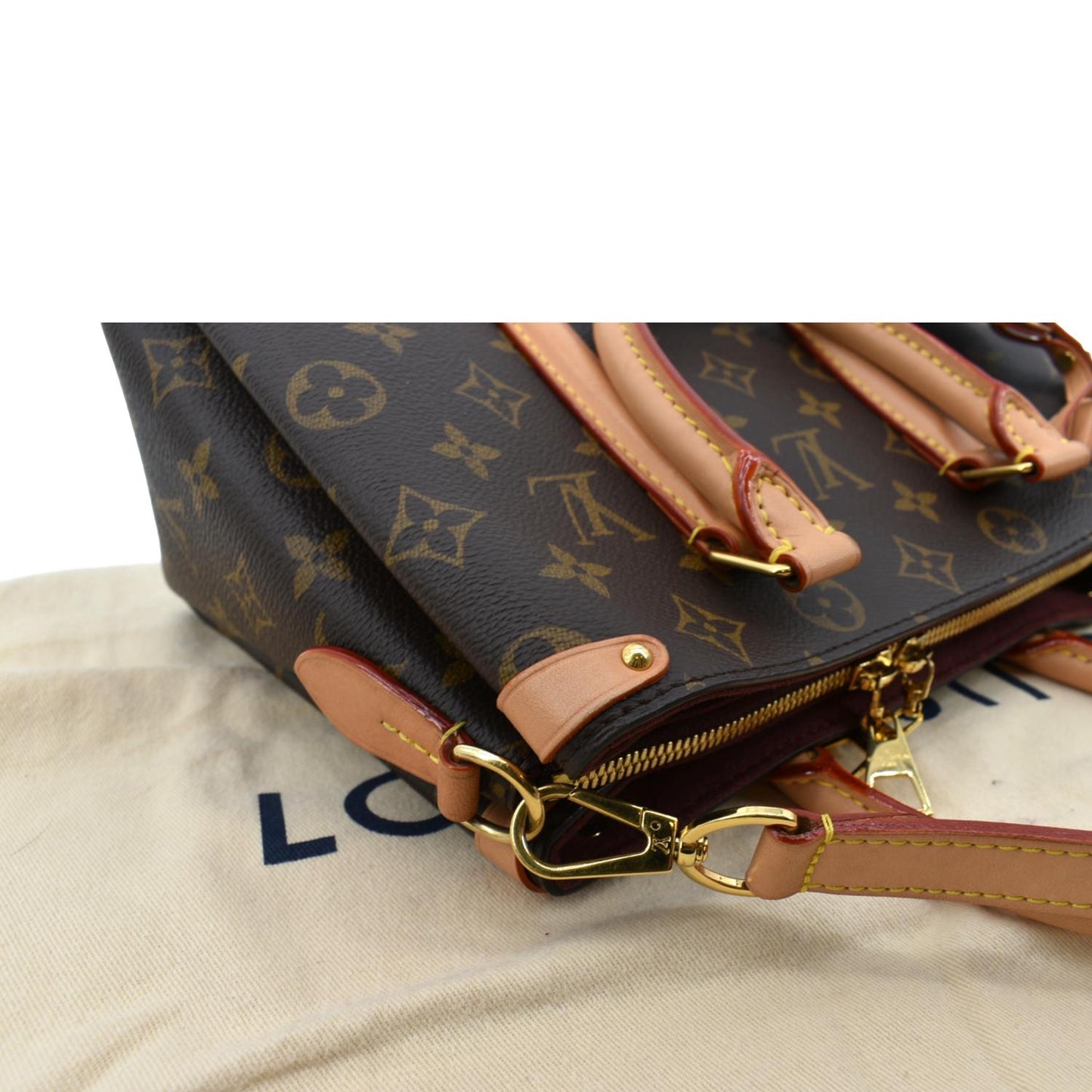 LOUIS VUITTON Soufflot BB Monogram Canvas Shoulder Crossbody Bag Brown
