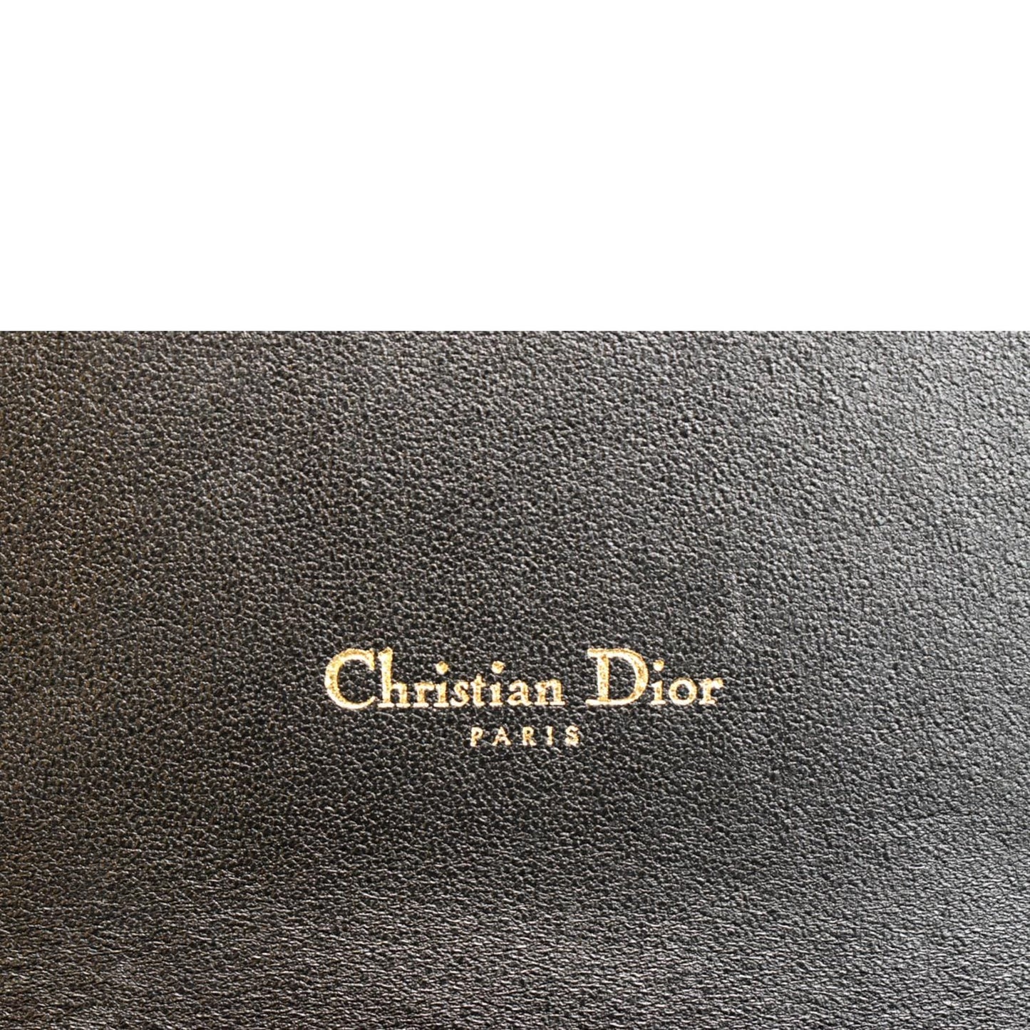 CHRISTIAN DIOR Caro Cannage Calf Leather Shoulder Bag Black