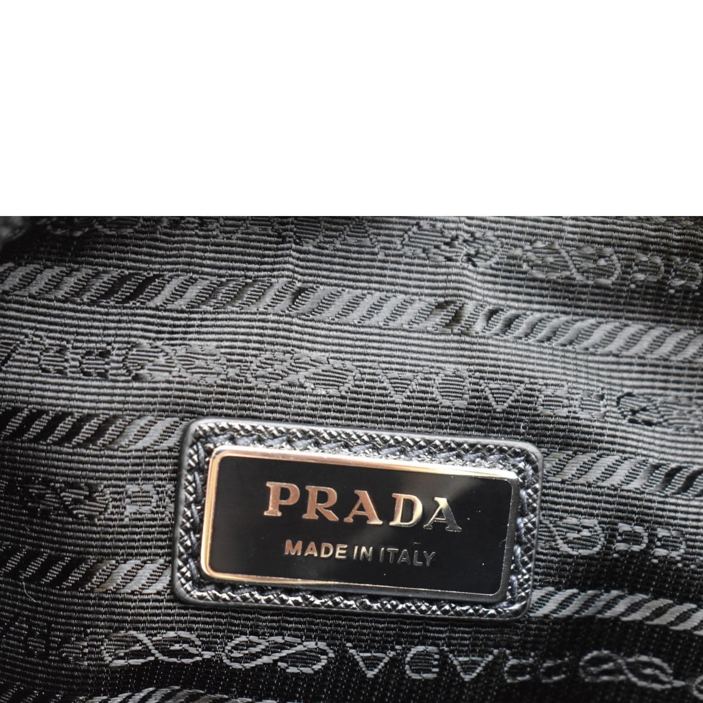 PRADA Saffiano Leather Shoulder Bag Black 2VH113