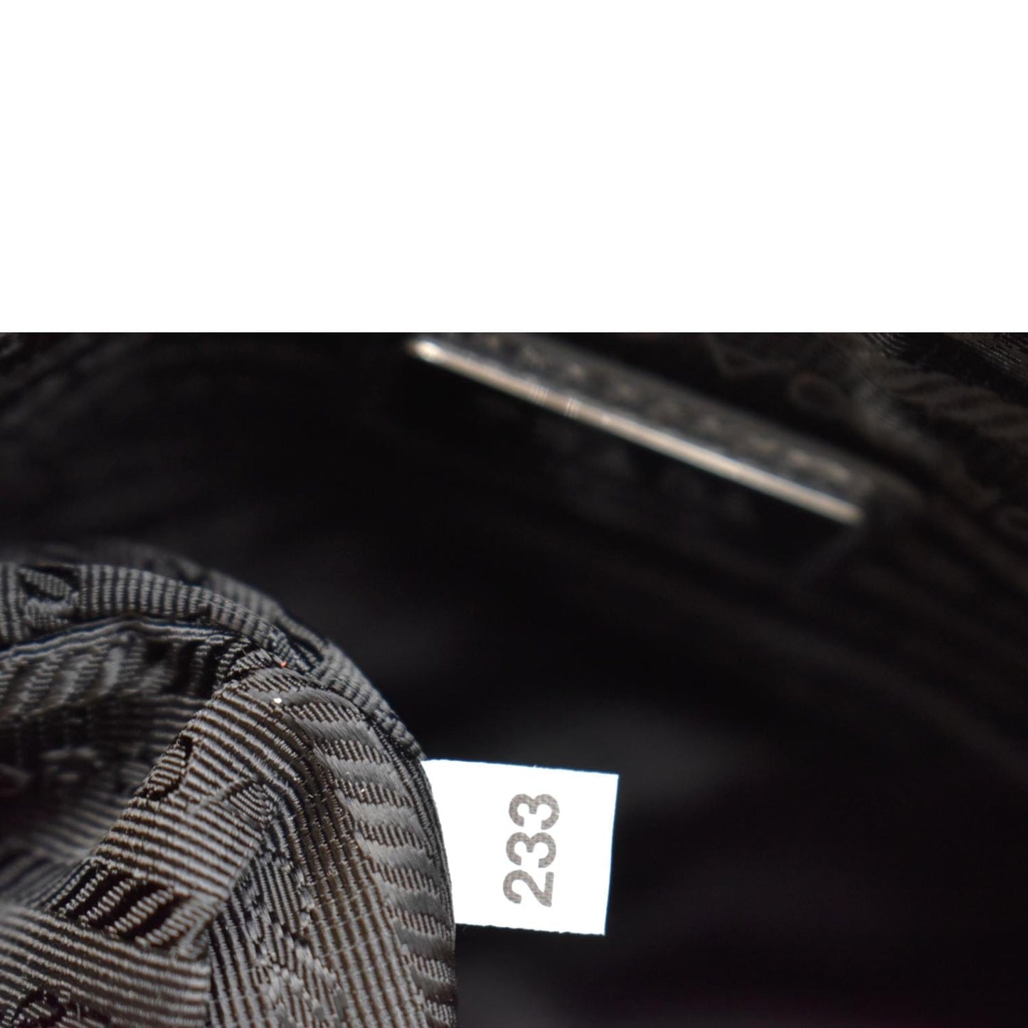 PRADA Saffiano Leather Shoulder Bag Black 2VH113