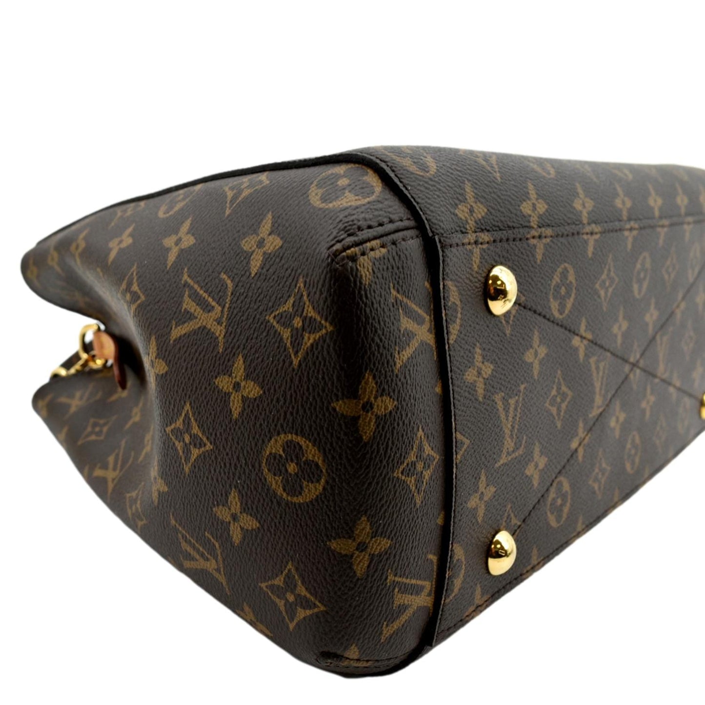 LOUIS VUITTON Montaigne GM Monogram Canvas Shoulder Bag Brown