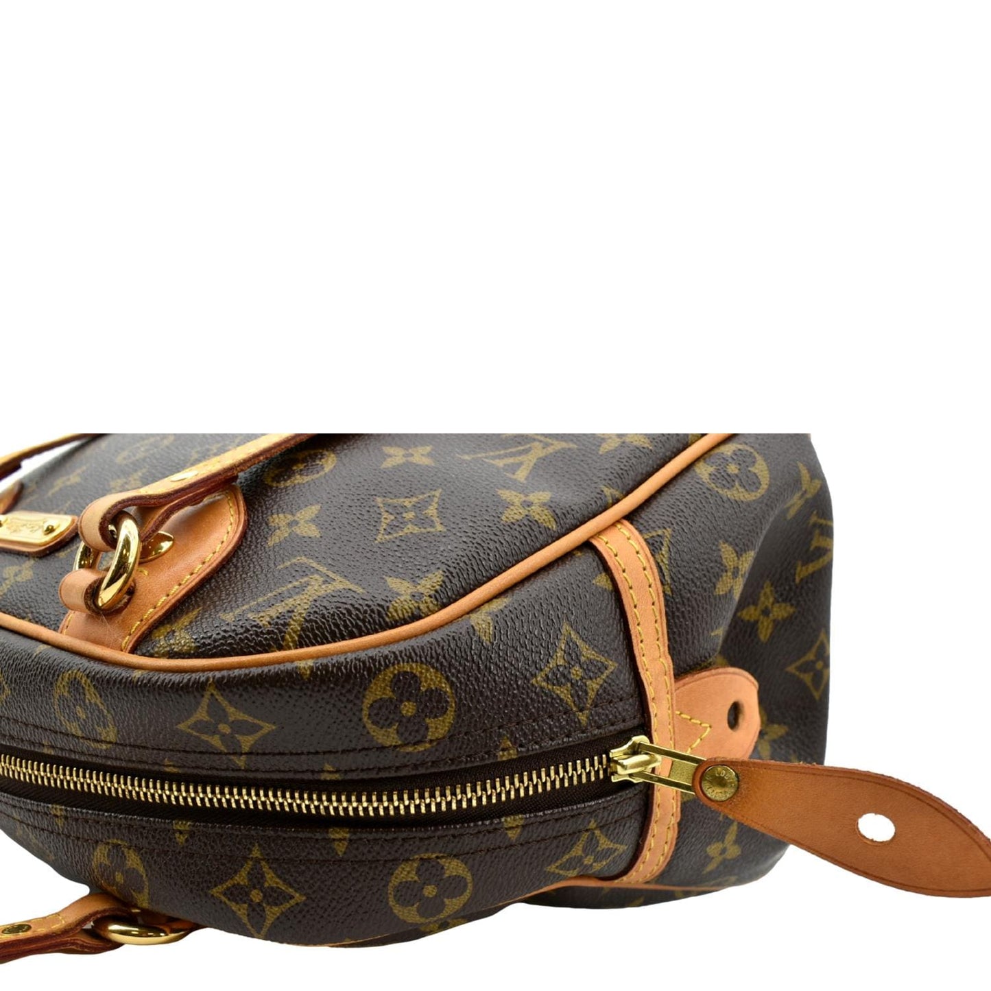 LOUIS VUITTON Montorgueil PM Monogram Canvas Shoulder Bag Brown