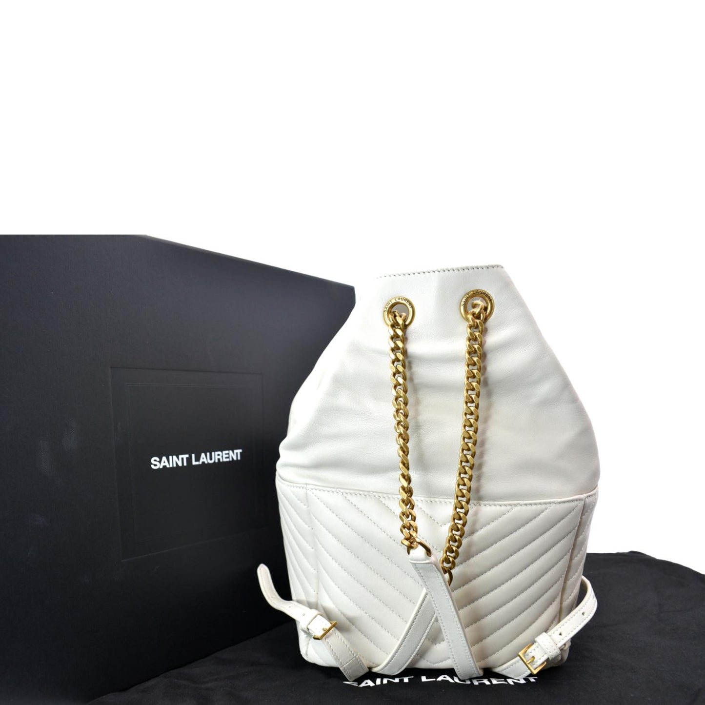 YVES SAINT LAURENT Joe Lambskin Leather Backpack Bag